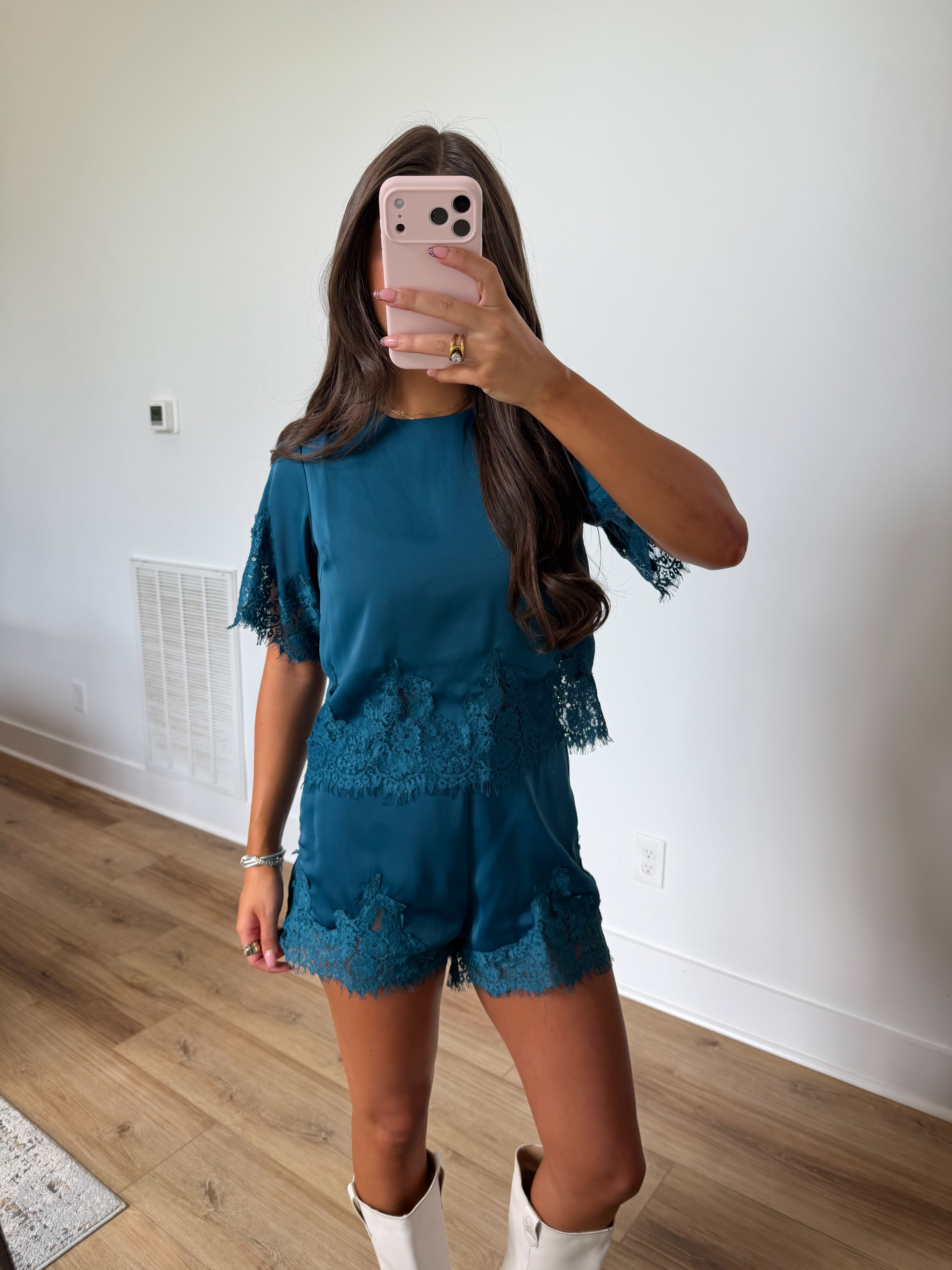 Deep Teal Lace Se