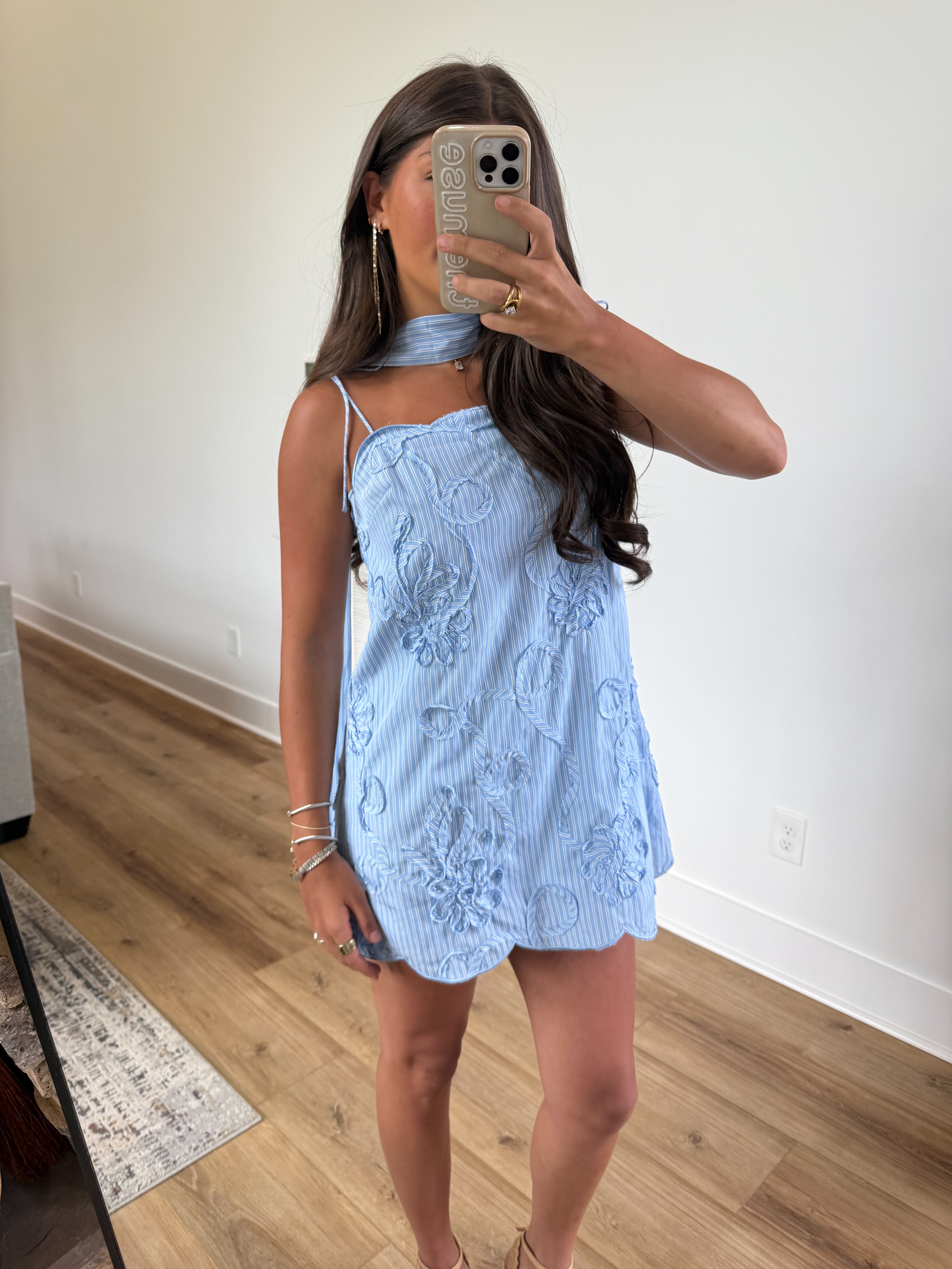 Ocean Swirl Mini Dress
