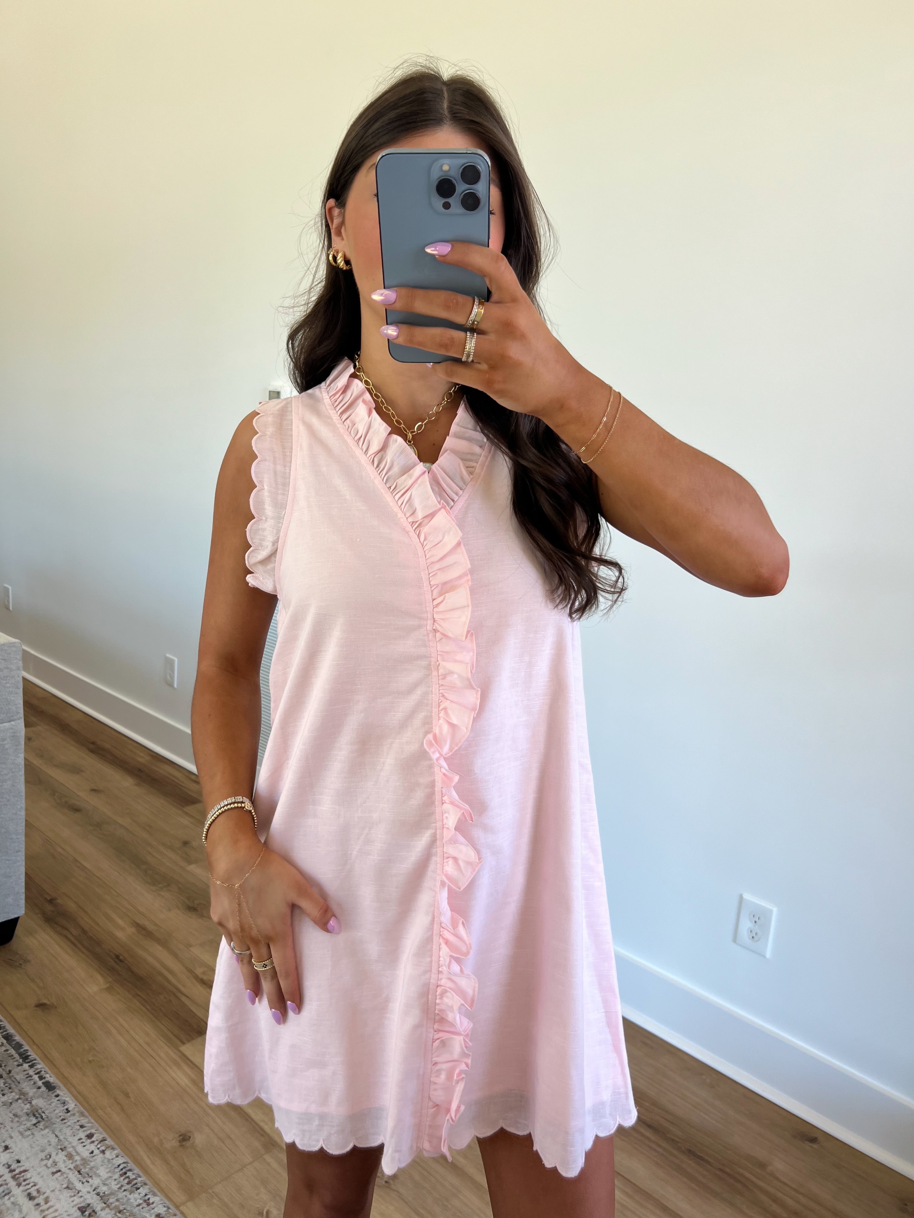 Baby Pink Sunday Best Mini Dress