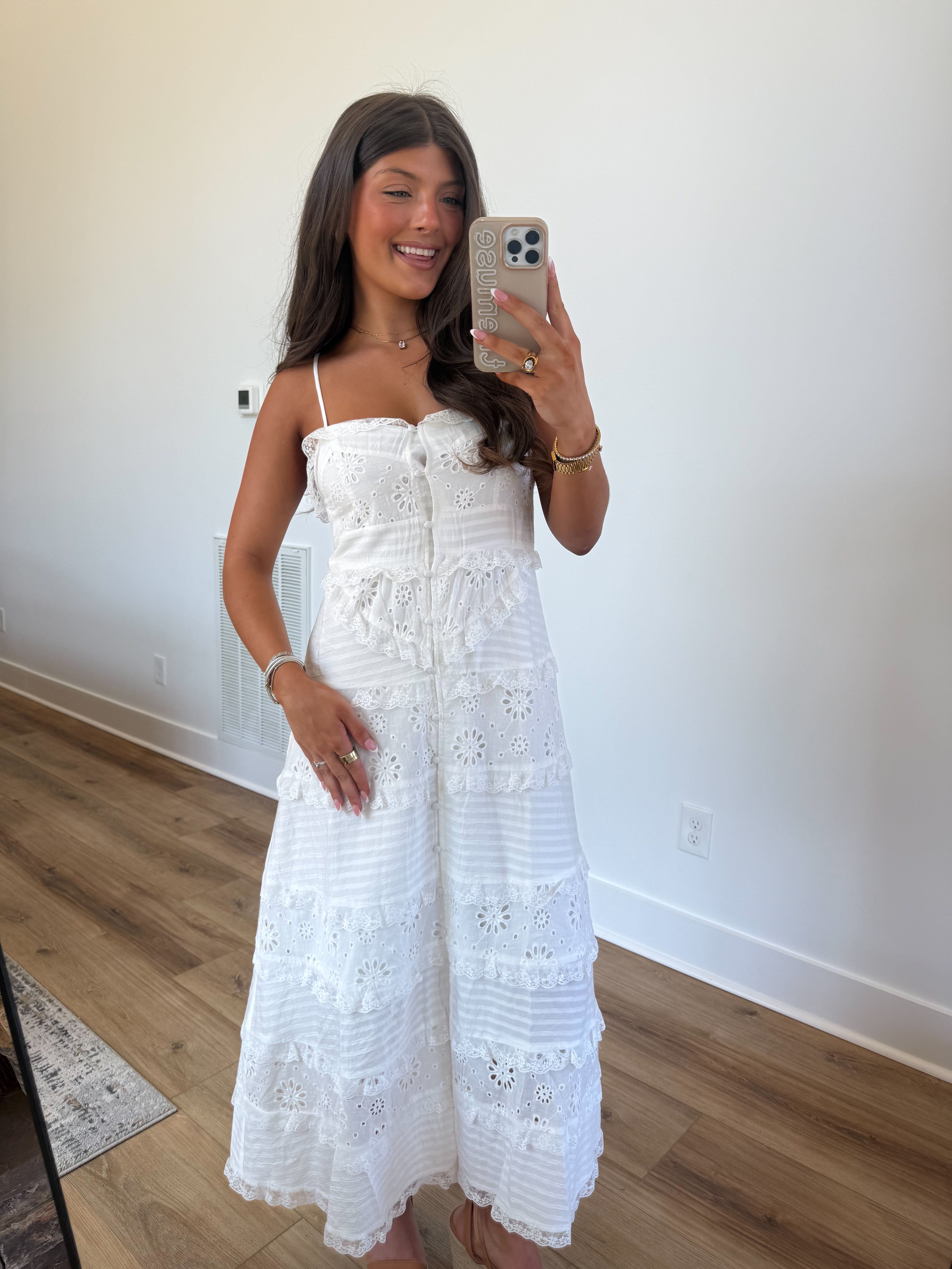 Stunning Eyelet Midi