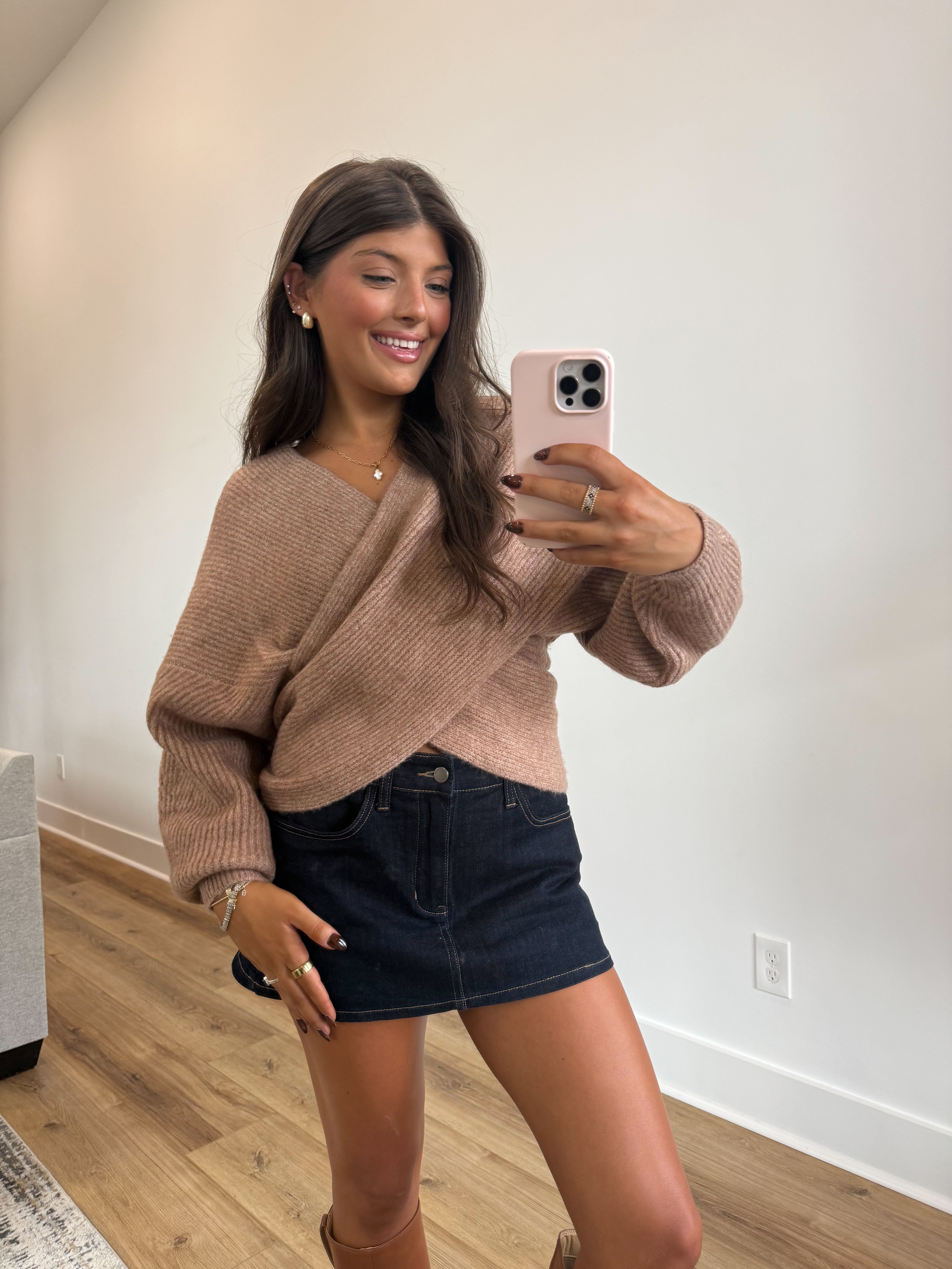 The Maren Wrap Sweater