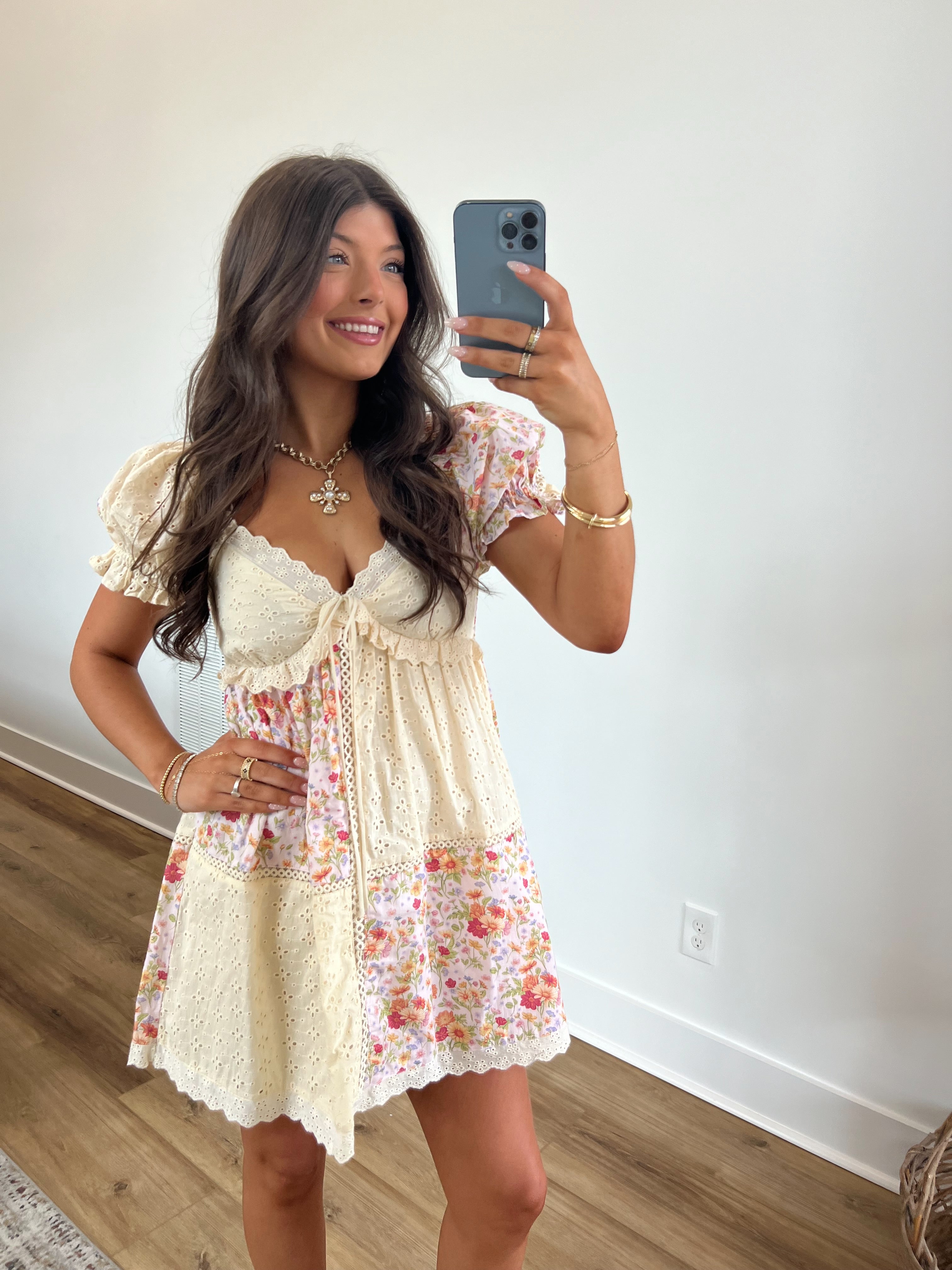 Floral Boho Babydoll Dress