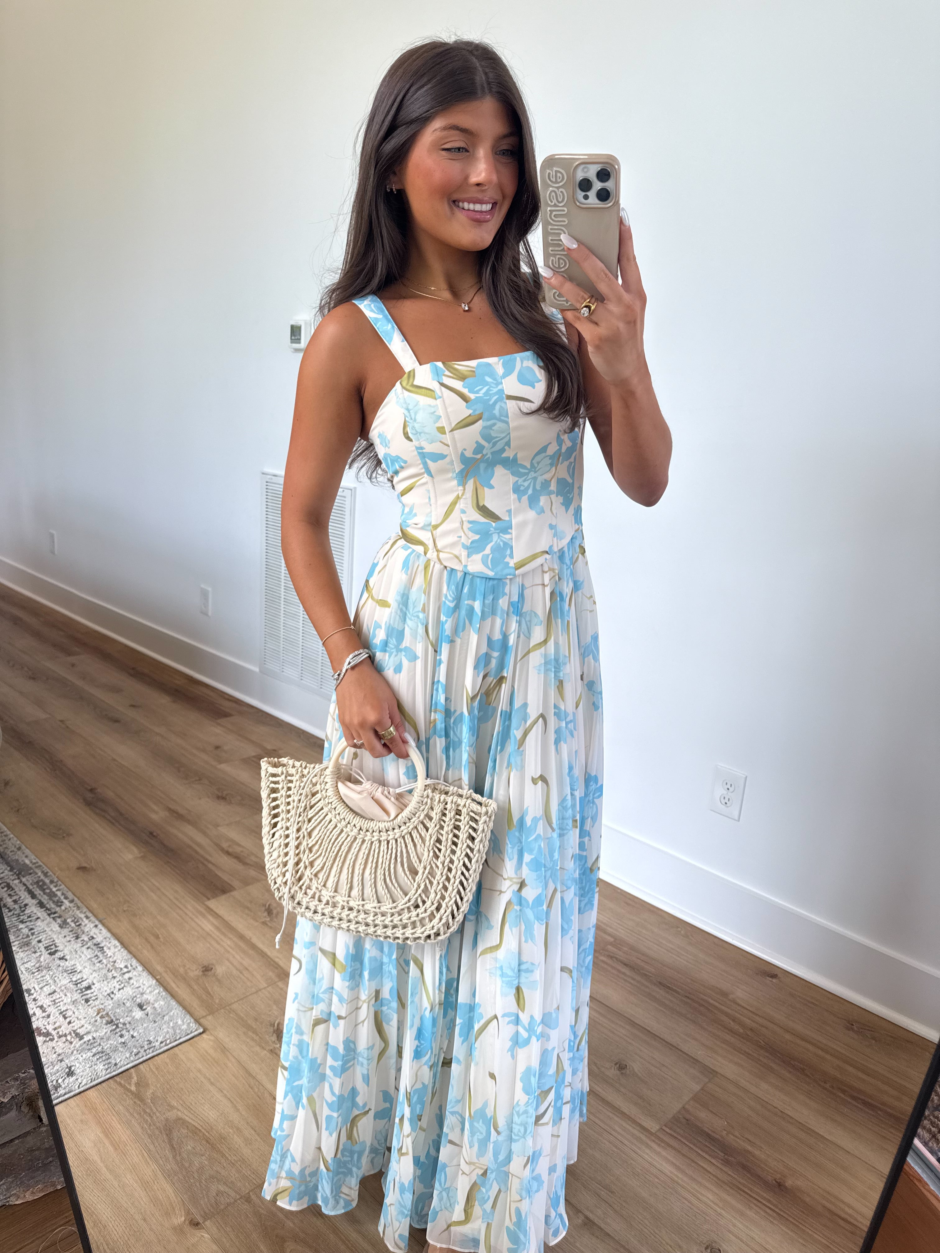 Floral Romance Corset Maxi