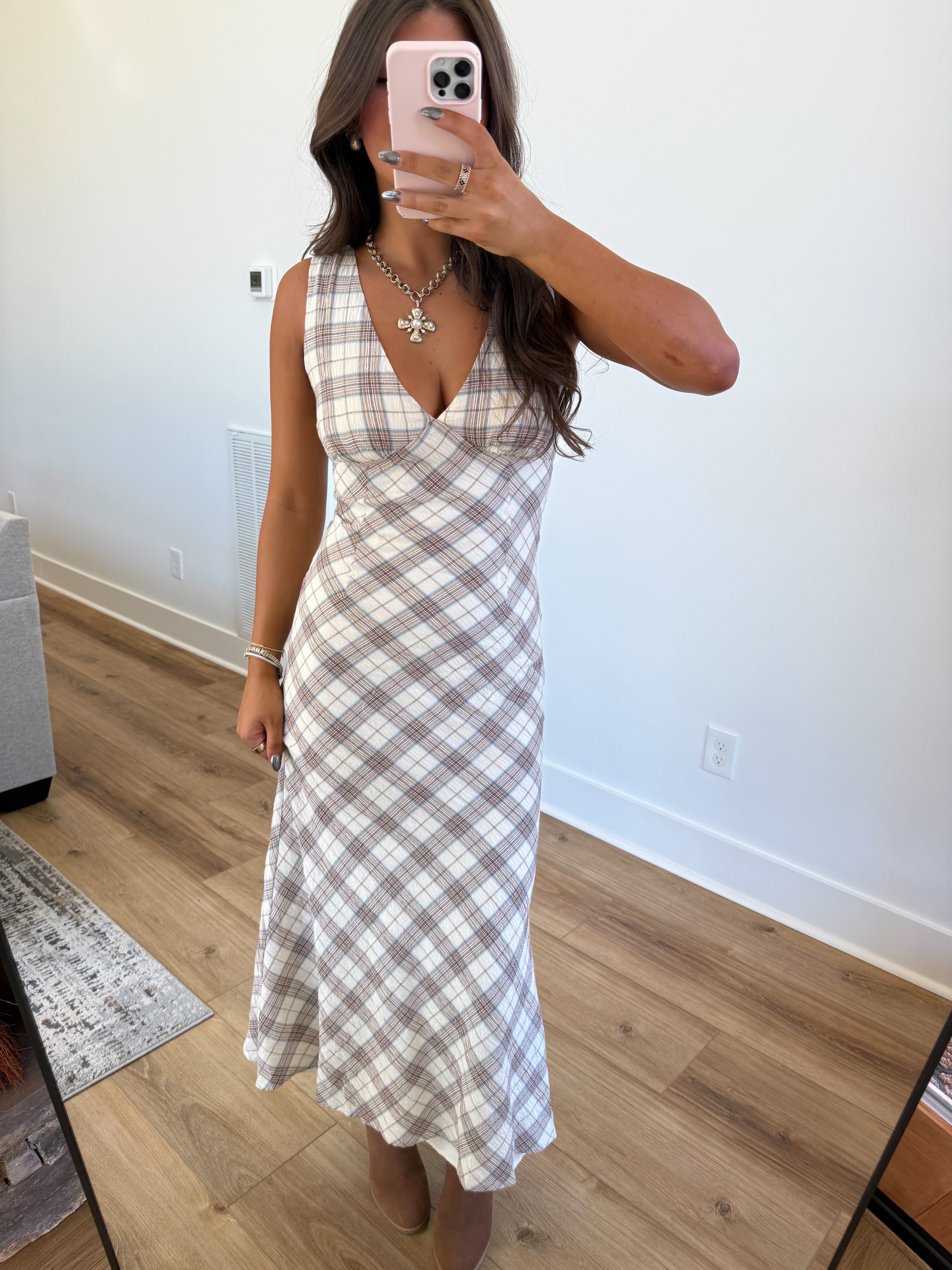 The Heritage Check Dress (Cream)