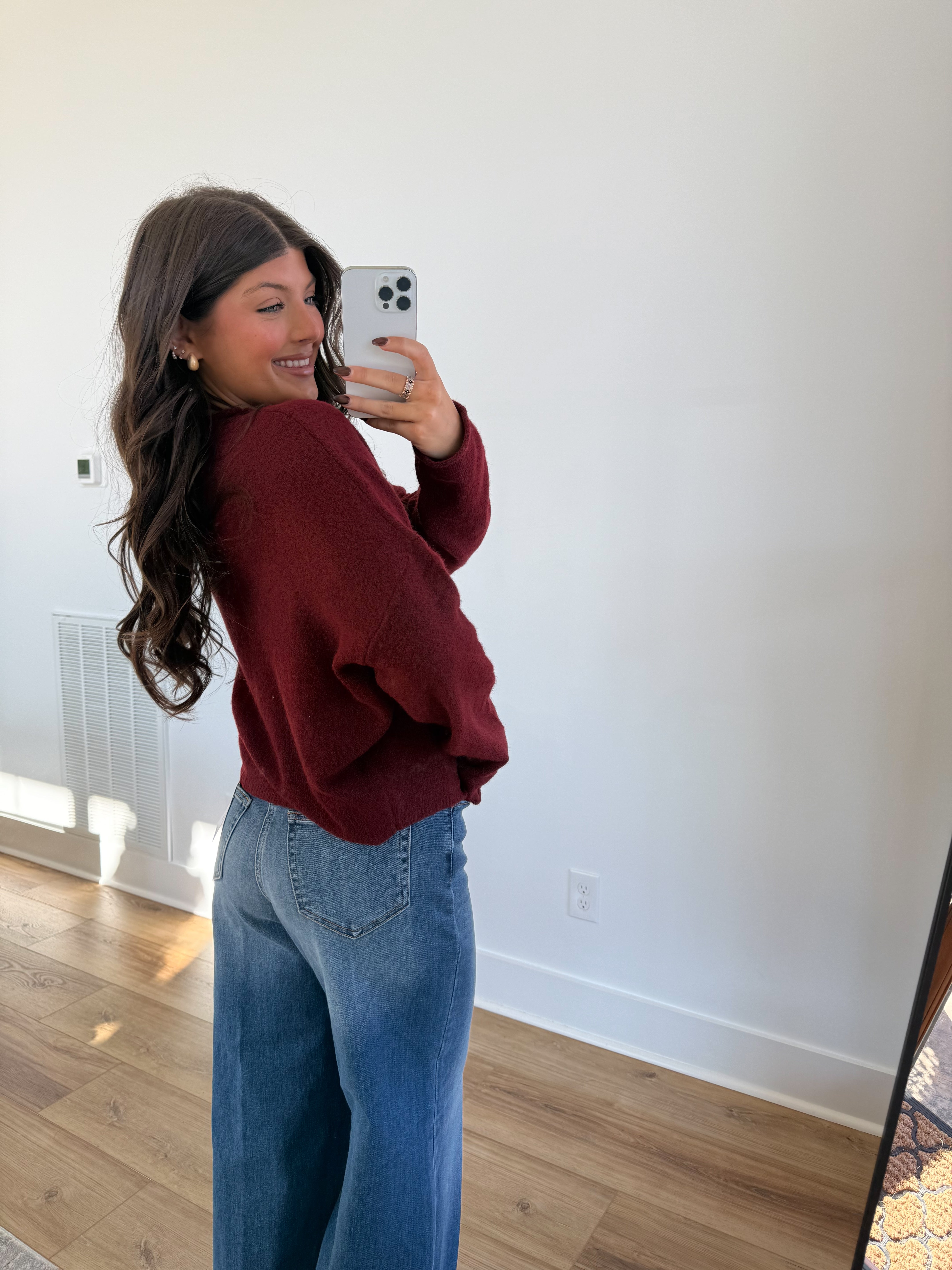 Best Dress Cardigan (Burgundy)