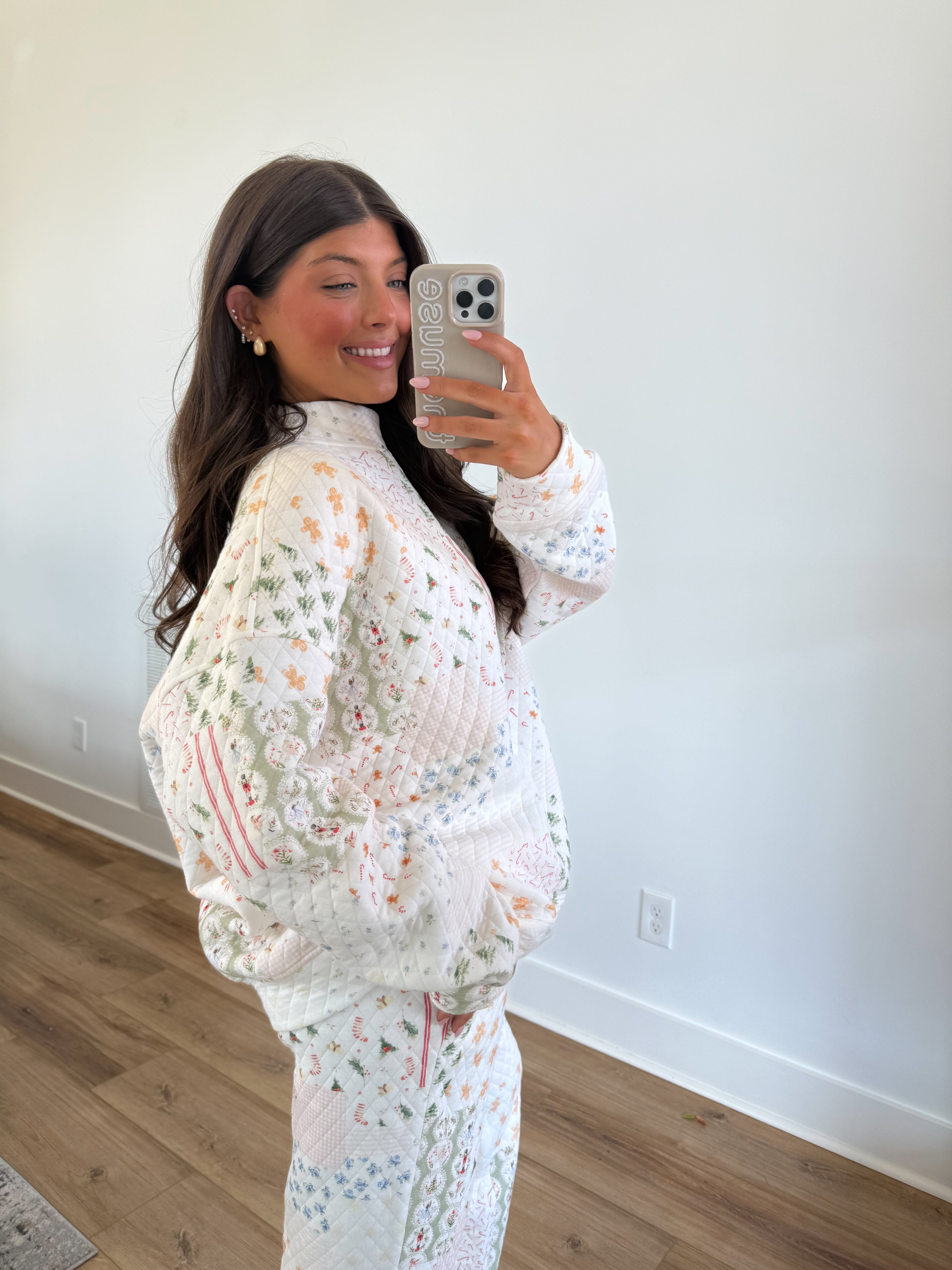 North Pole Quilted Mockneck