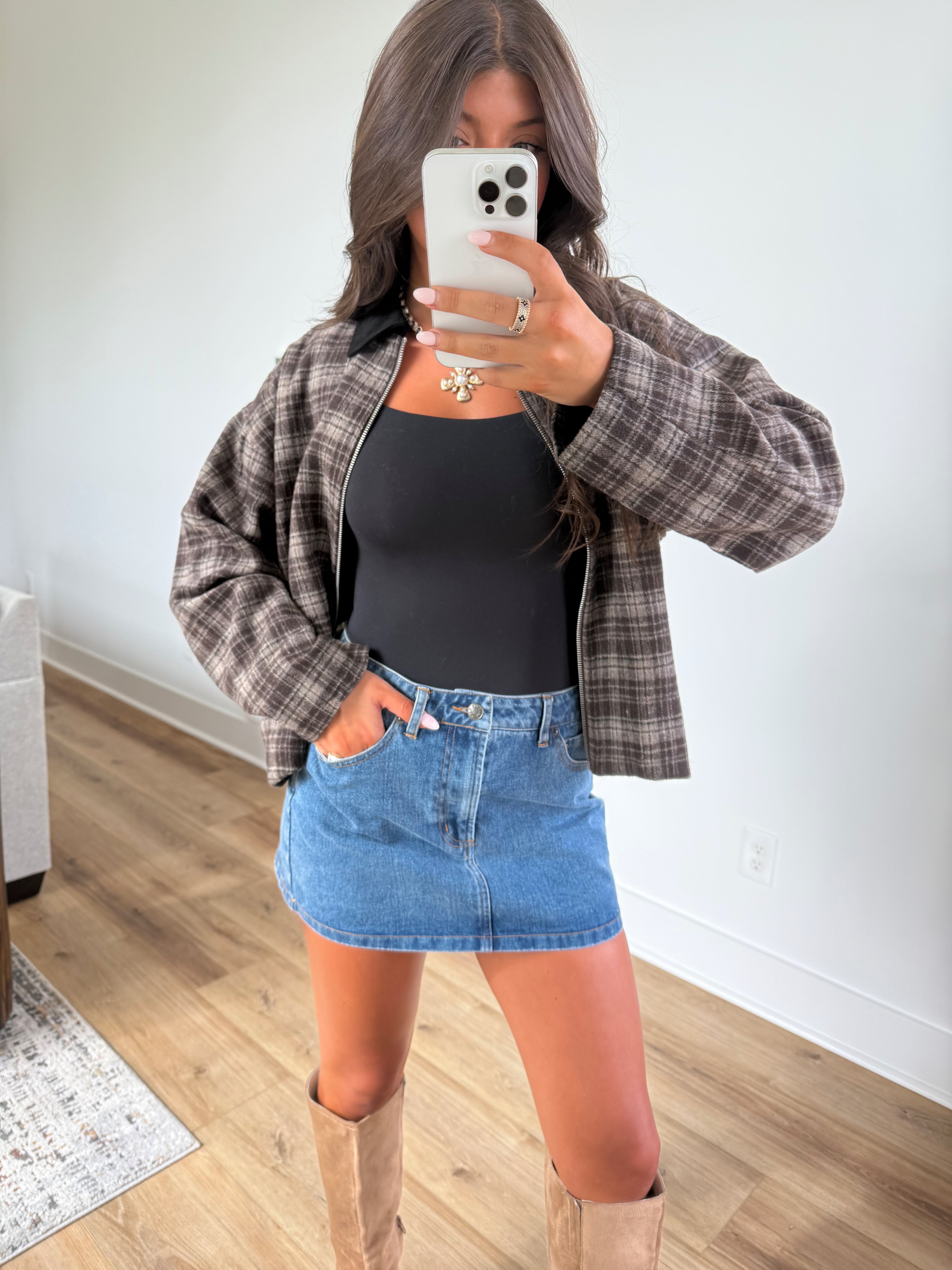 Denim Mini Skirt