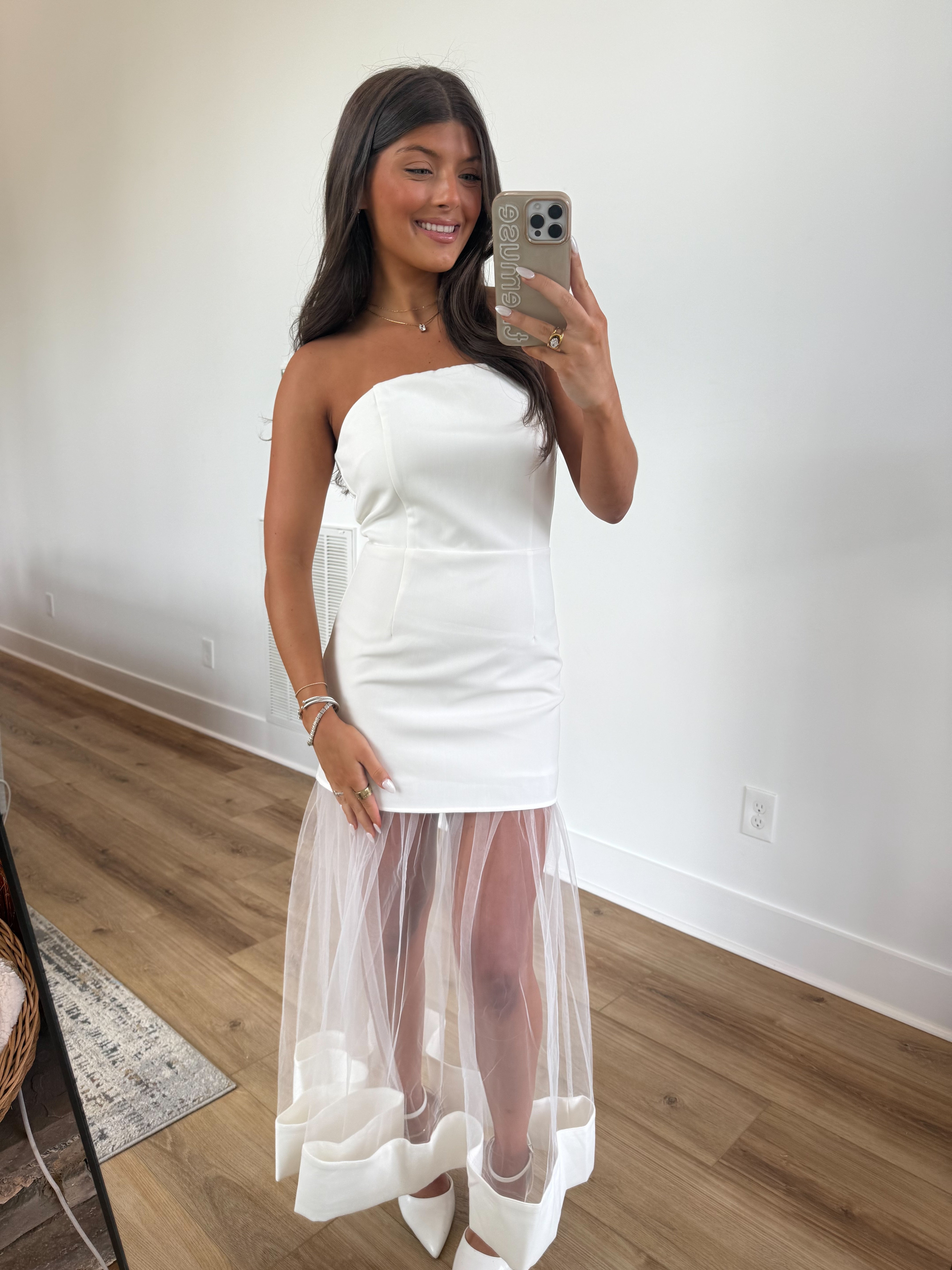 Chic & Sheer Contrast Dress