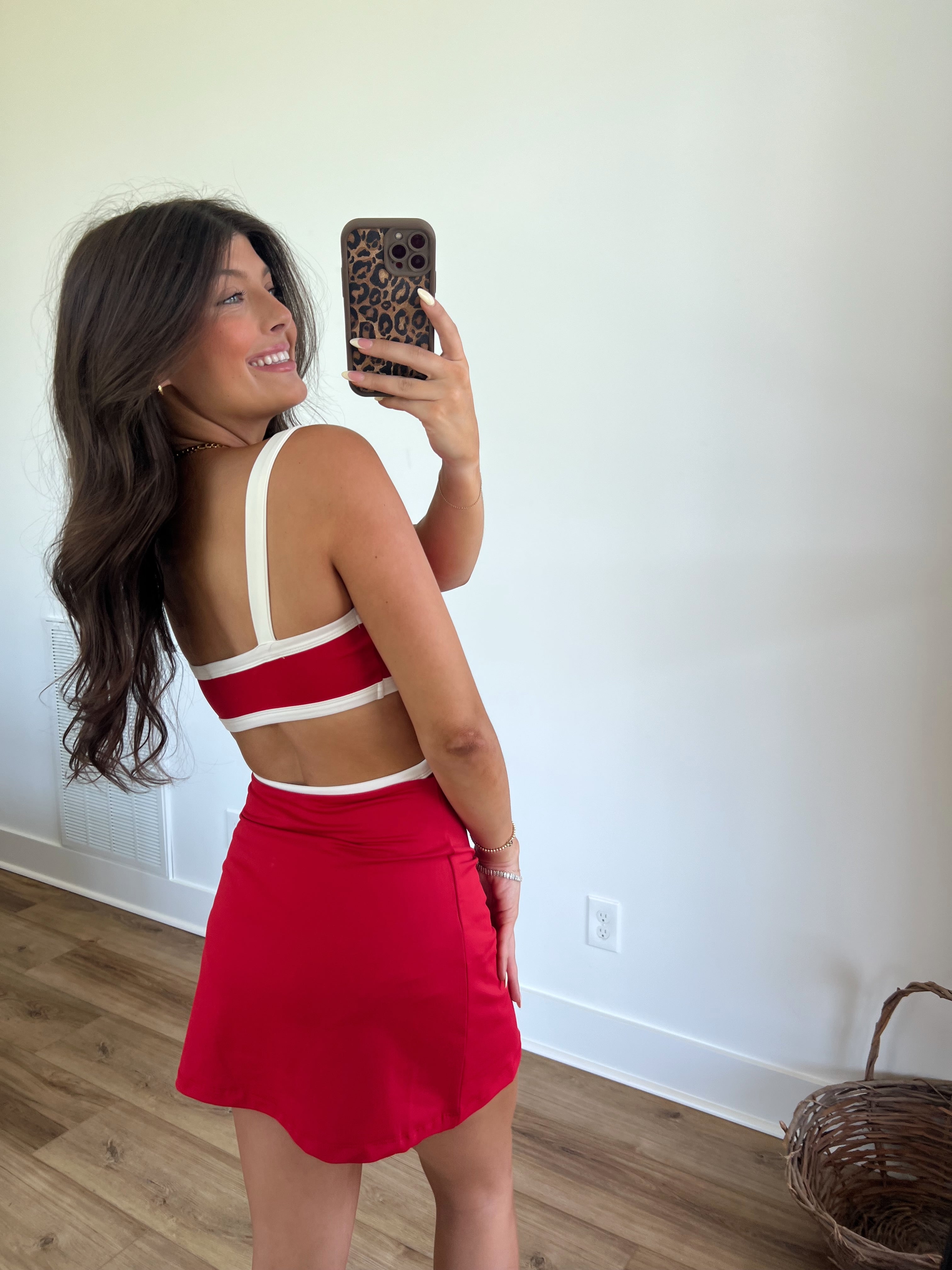 Red Motion Athletic Romper