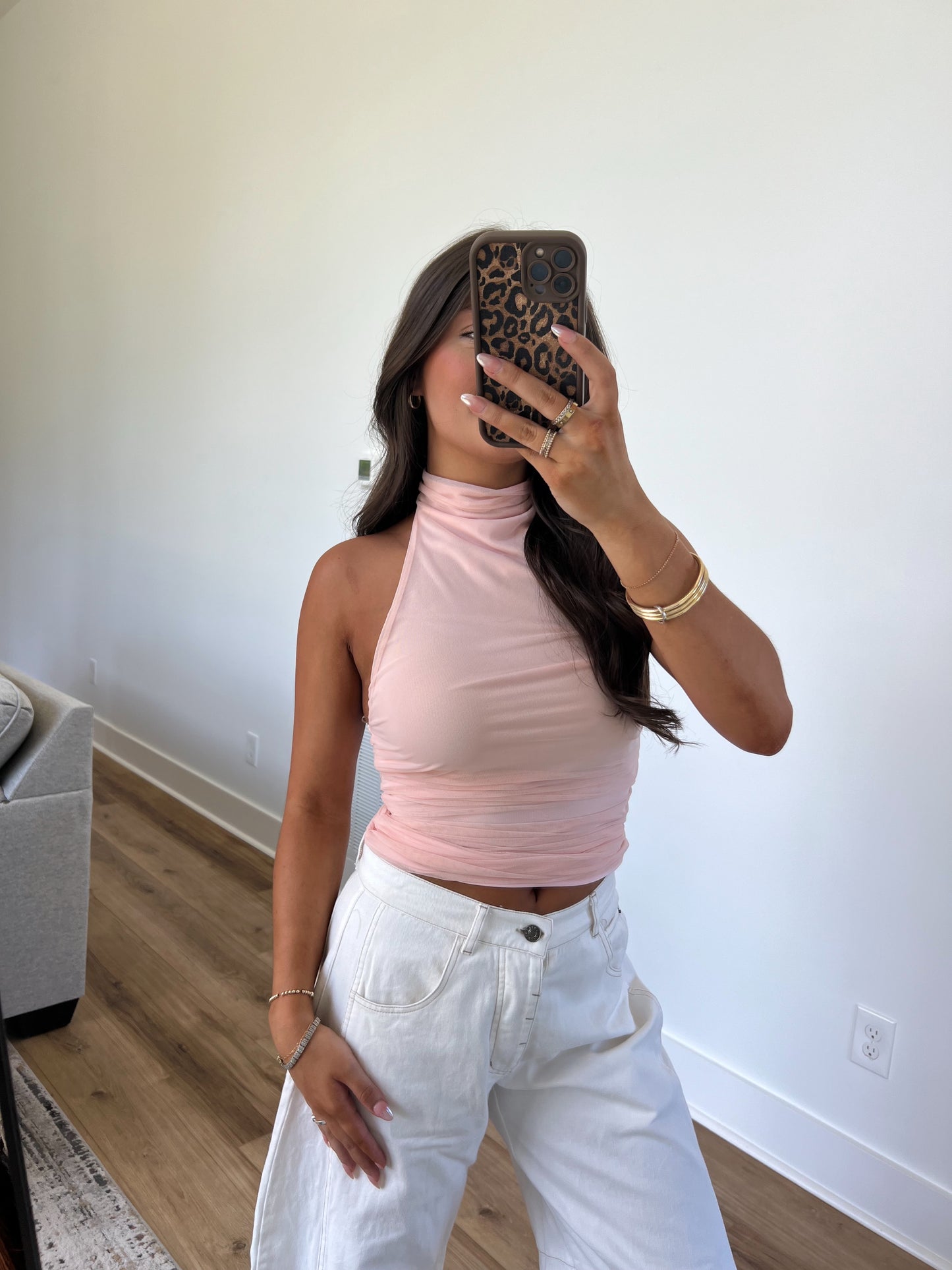 Posie Pink Halter Top