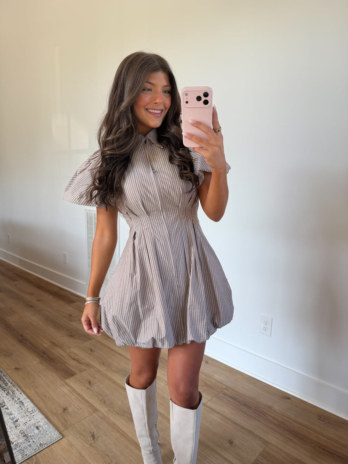 Talen Stripe Mini Dress