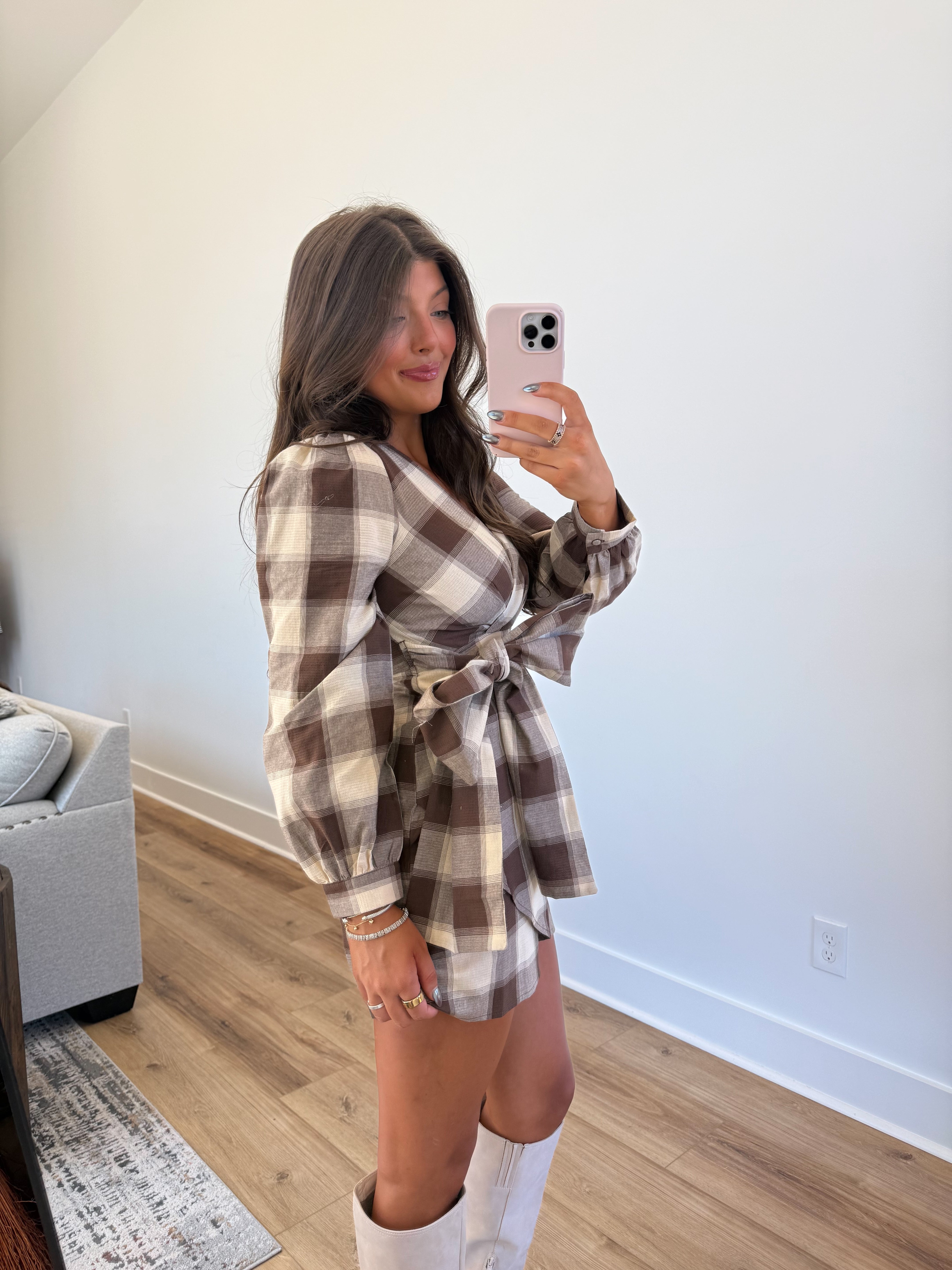 Claudia Tie Mini Dress