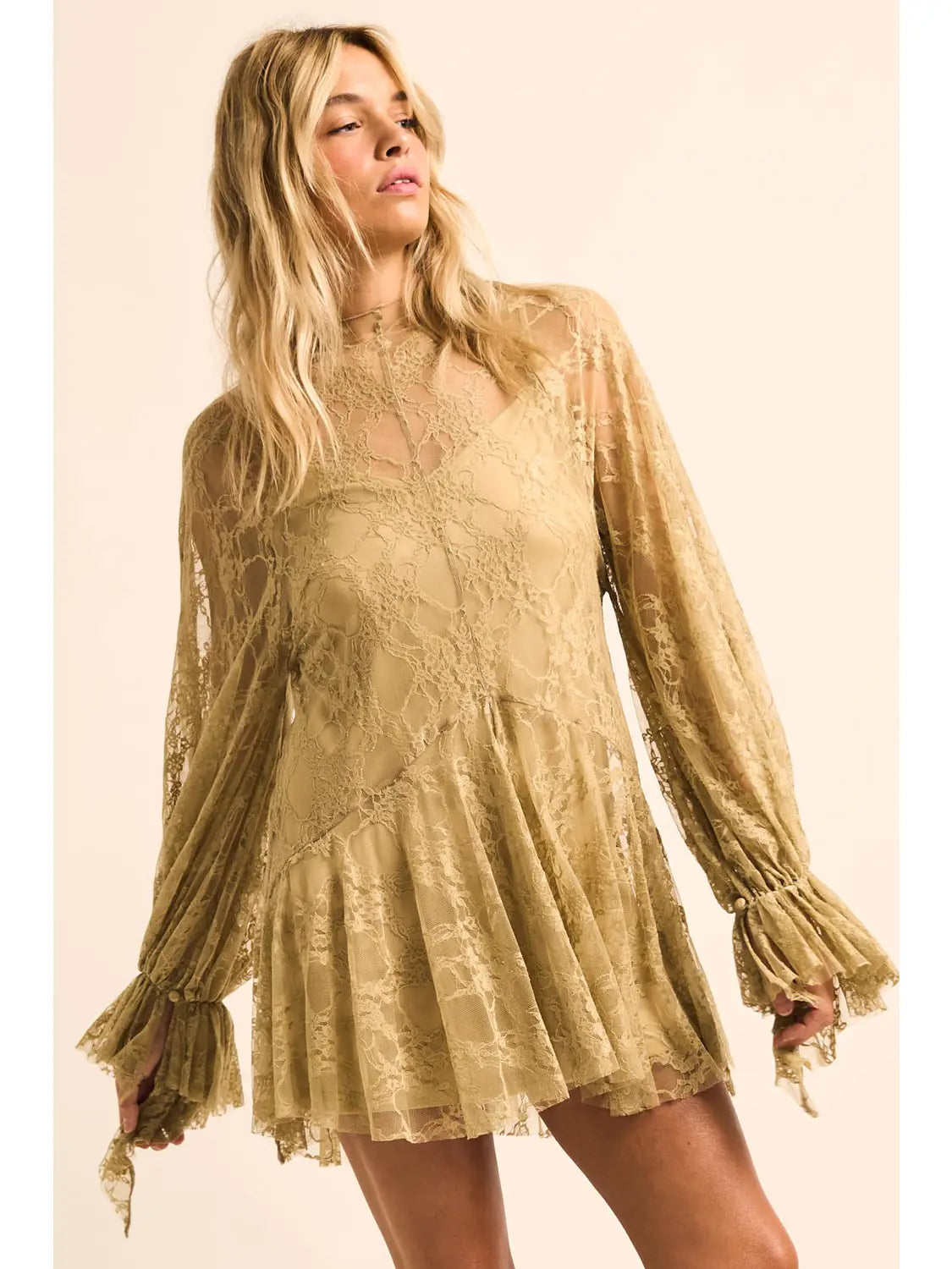 Stevie Lace Mini (Pistachio)