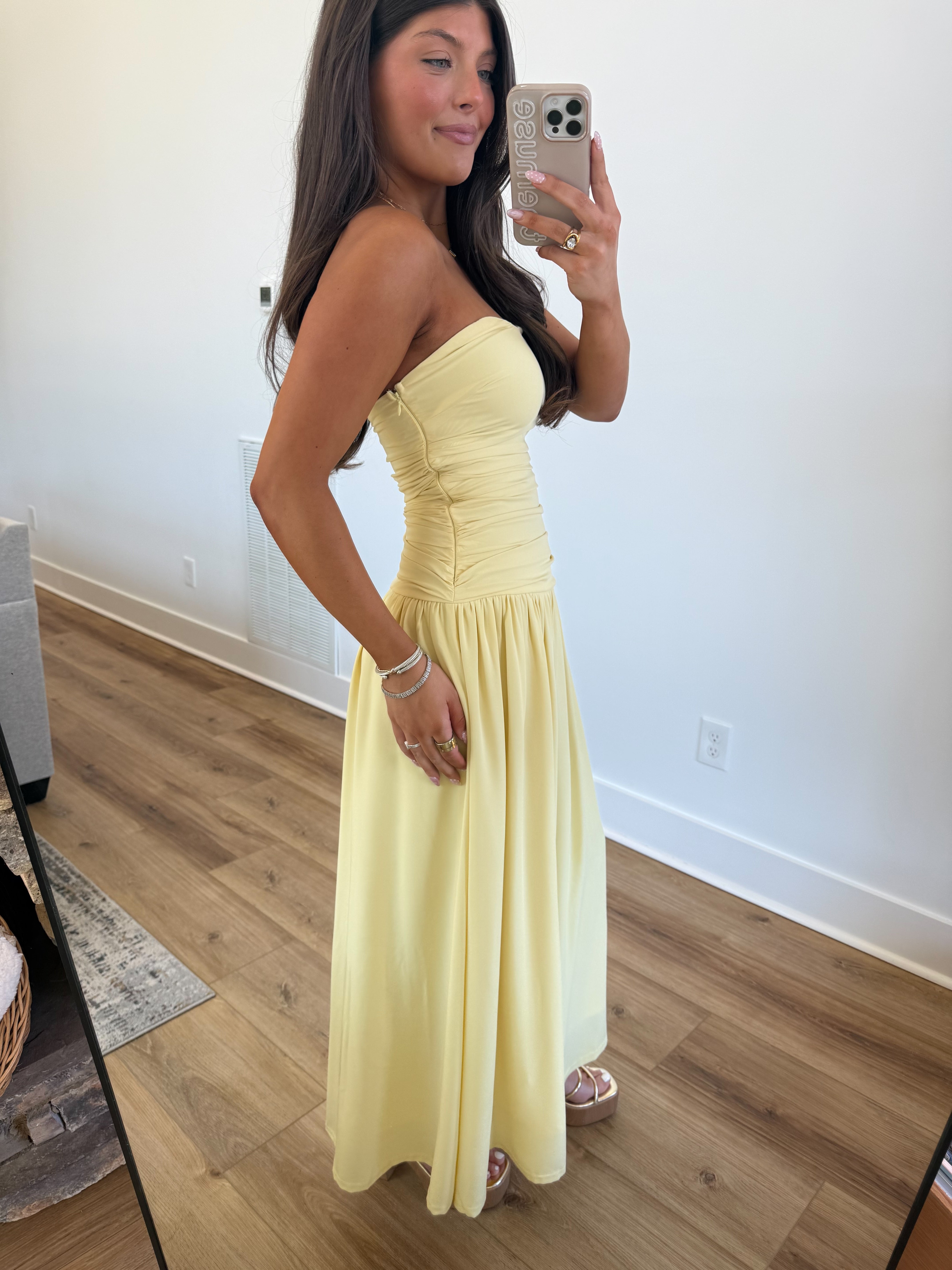 The Golden Midi Dress