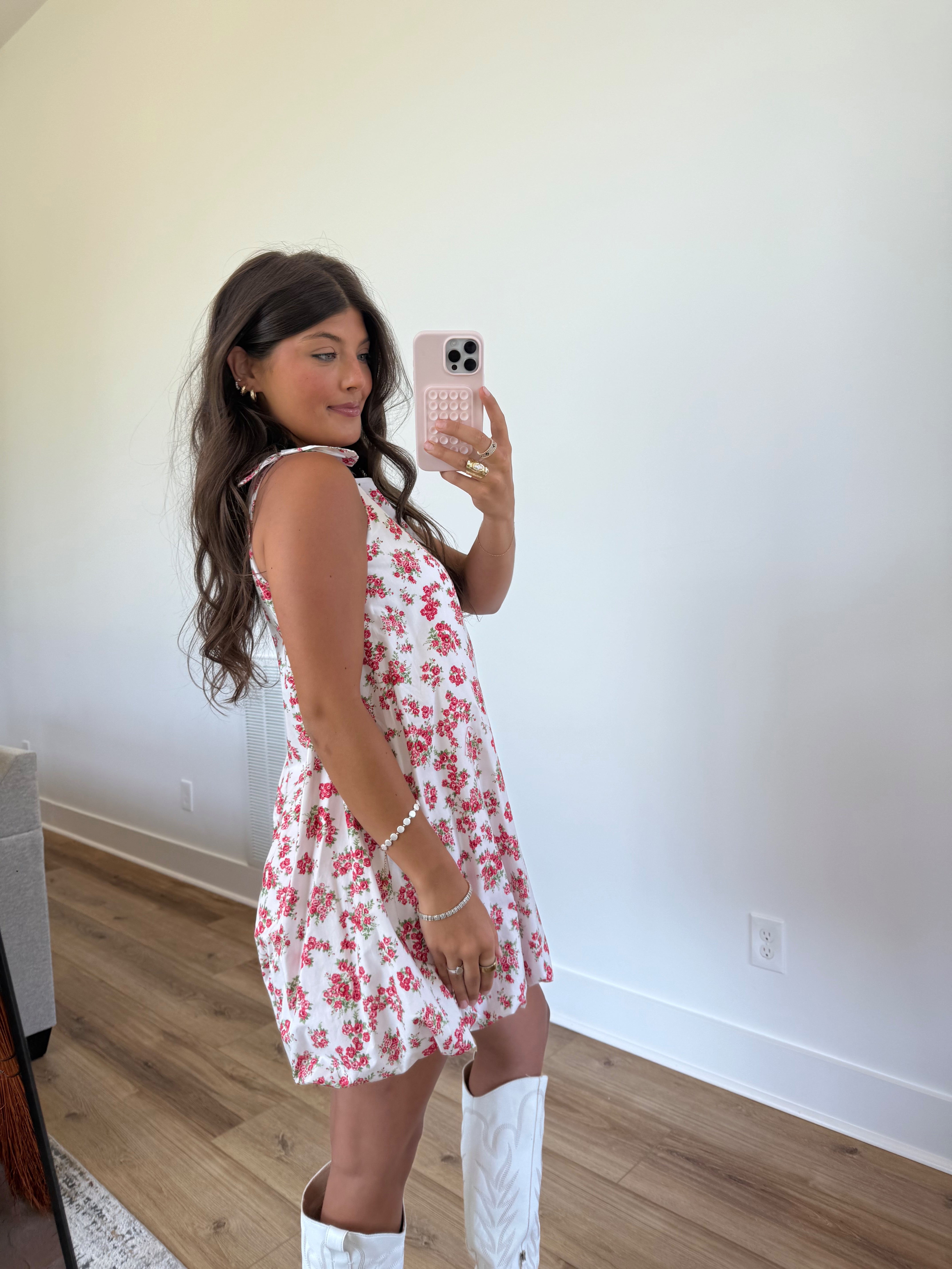 The Blossom Bubble Mini Dress