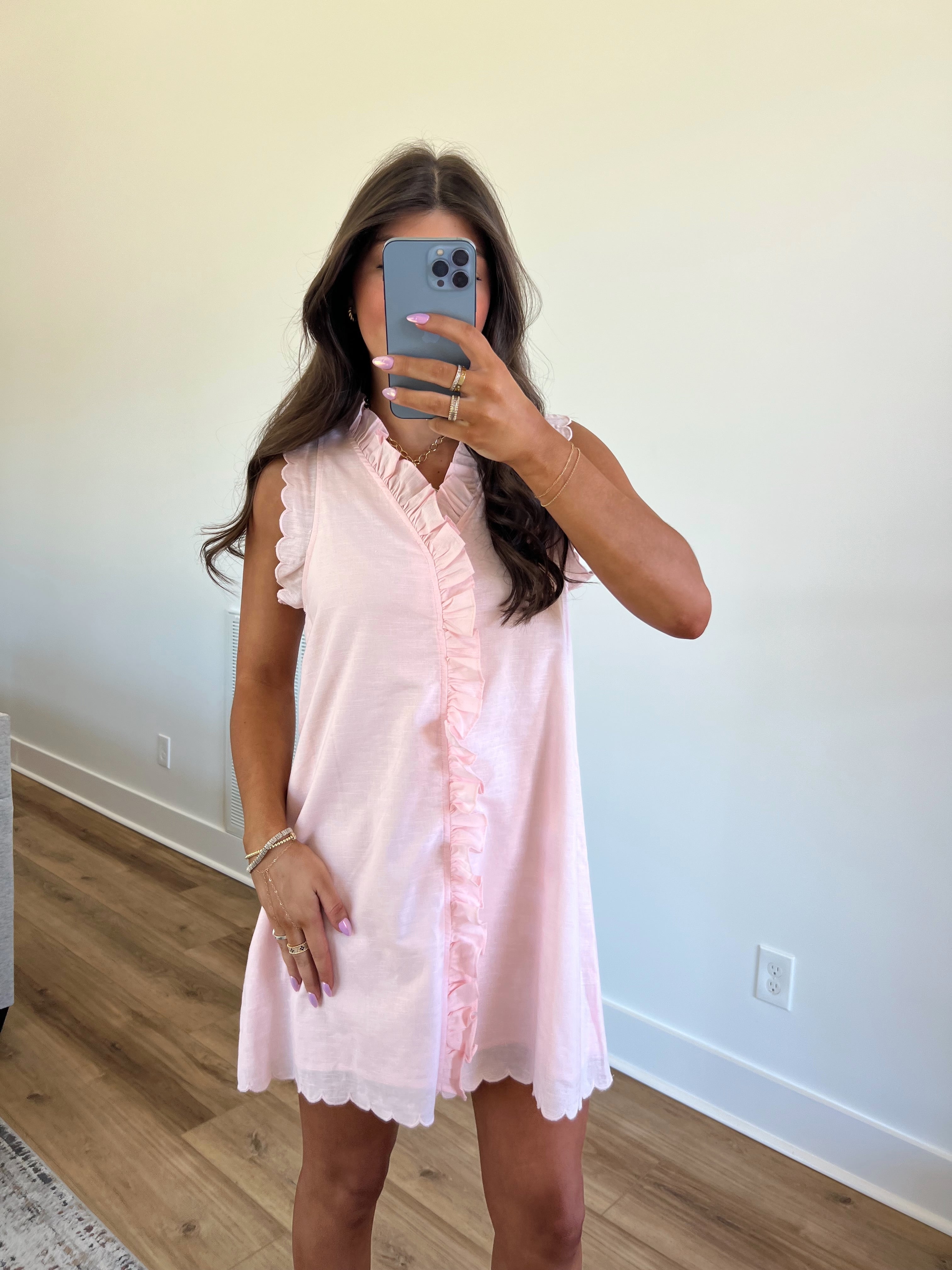 Baby Pink Sunday Best Mini Dress