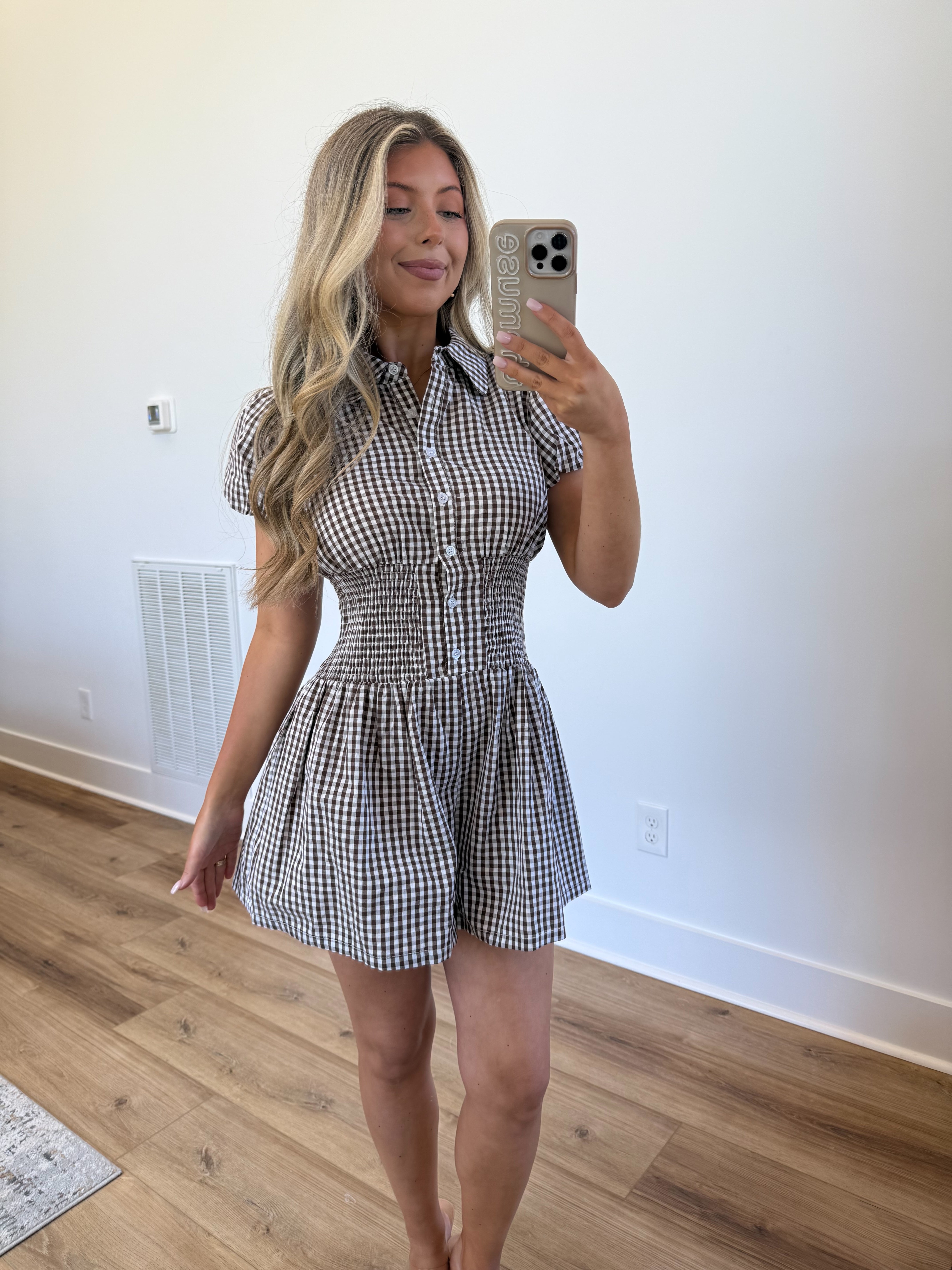 Sienna Gingham Romper