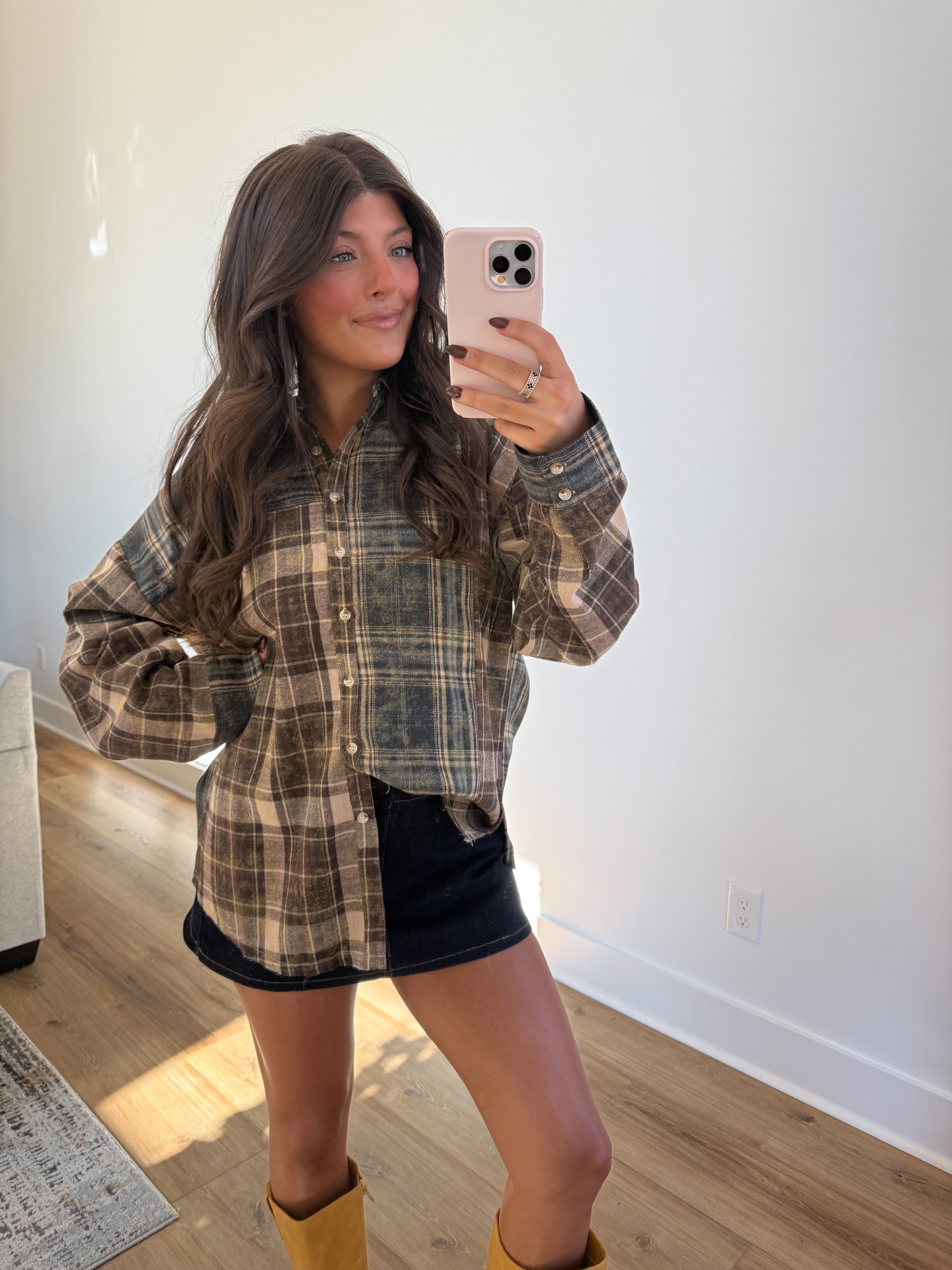 Colorblock Plaid Flannel