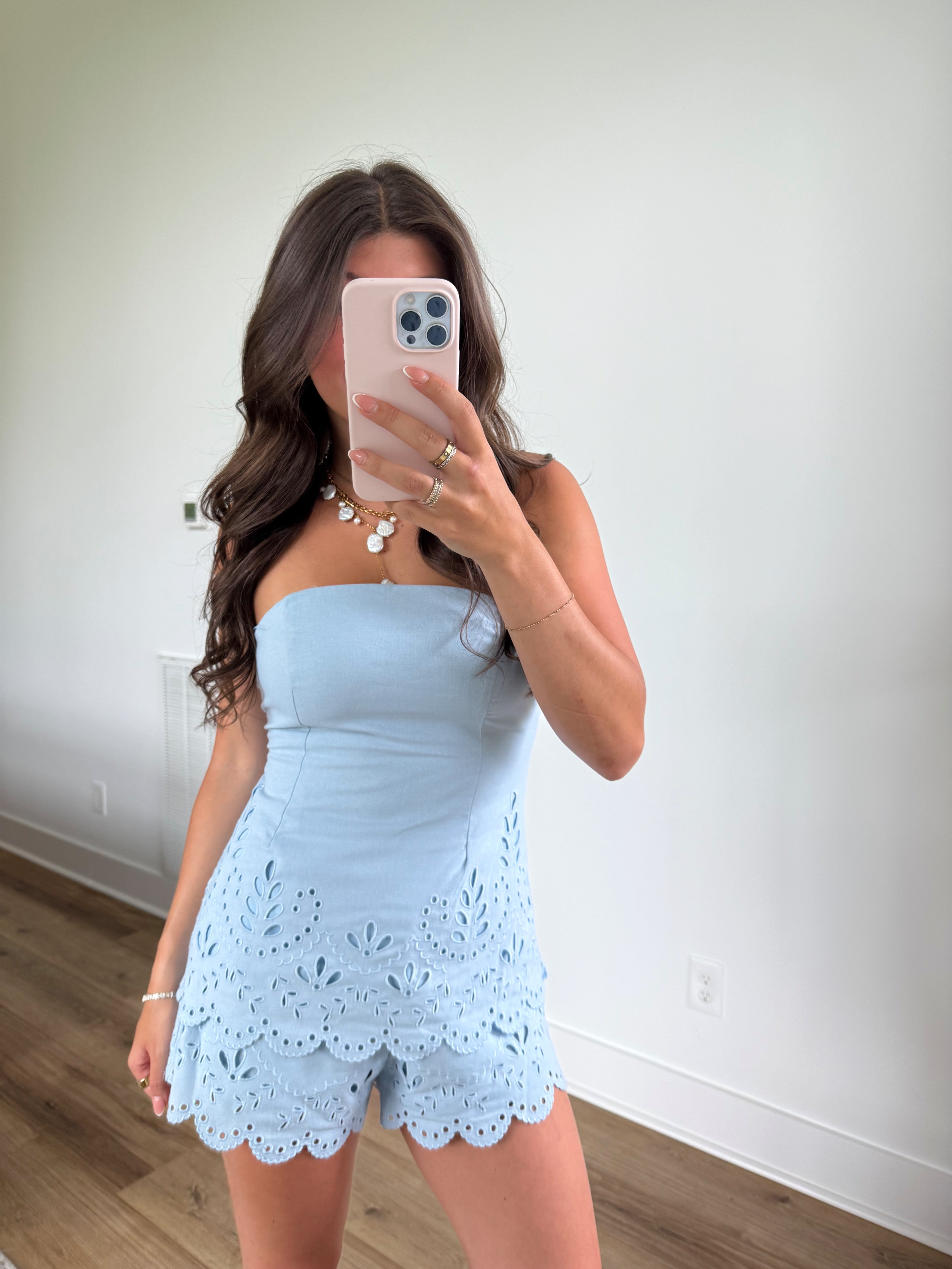 Blue Fields Short Set