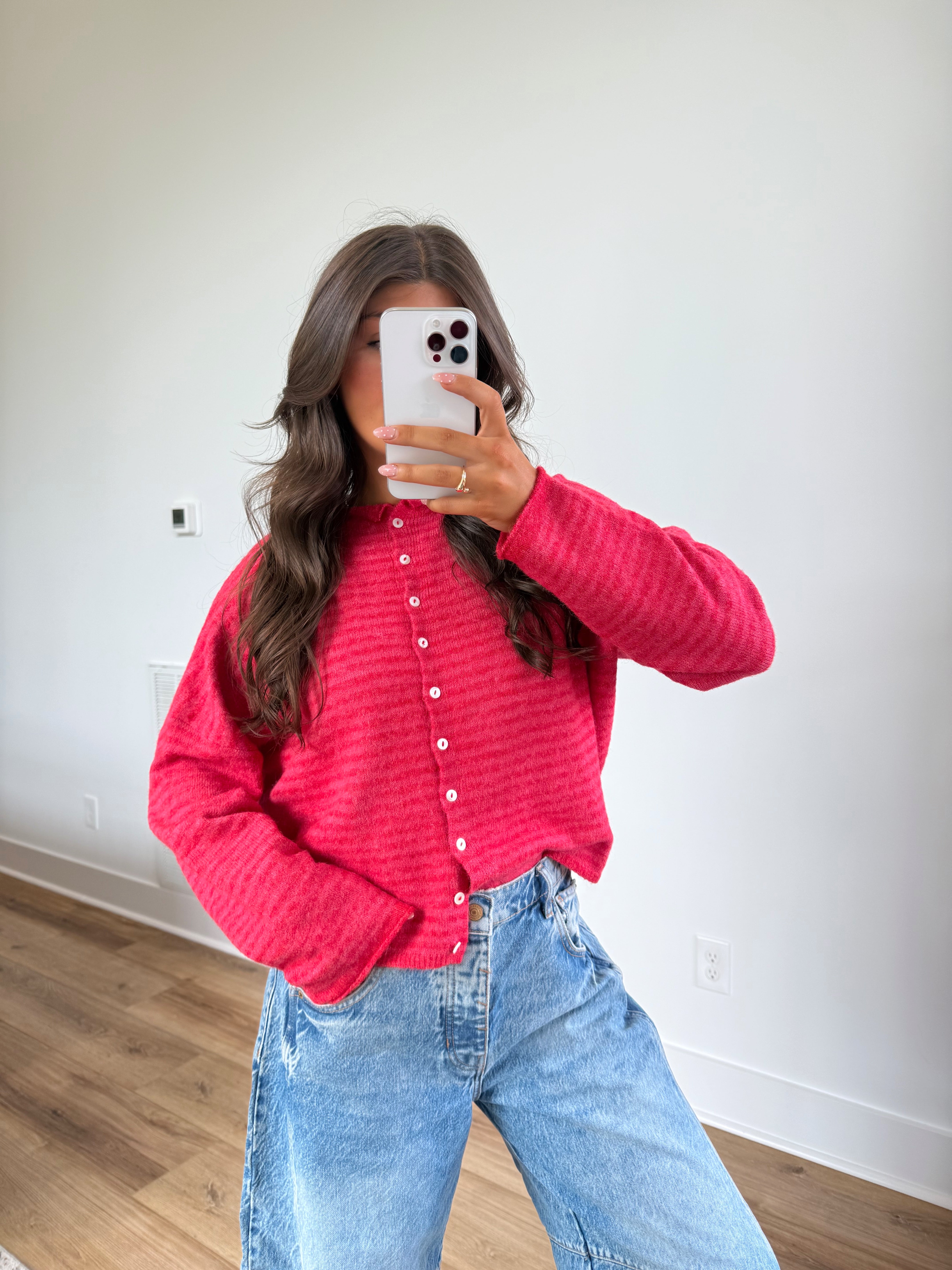 Best Dress Cardigan (Strawberry Stripes)