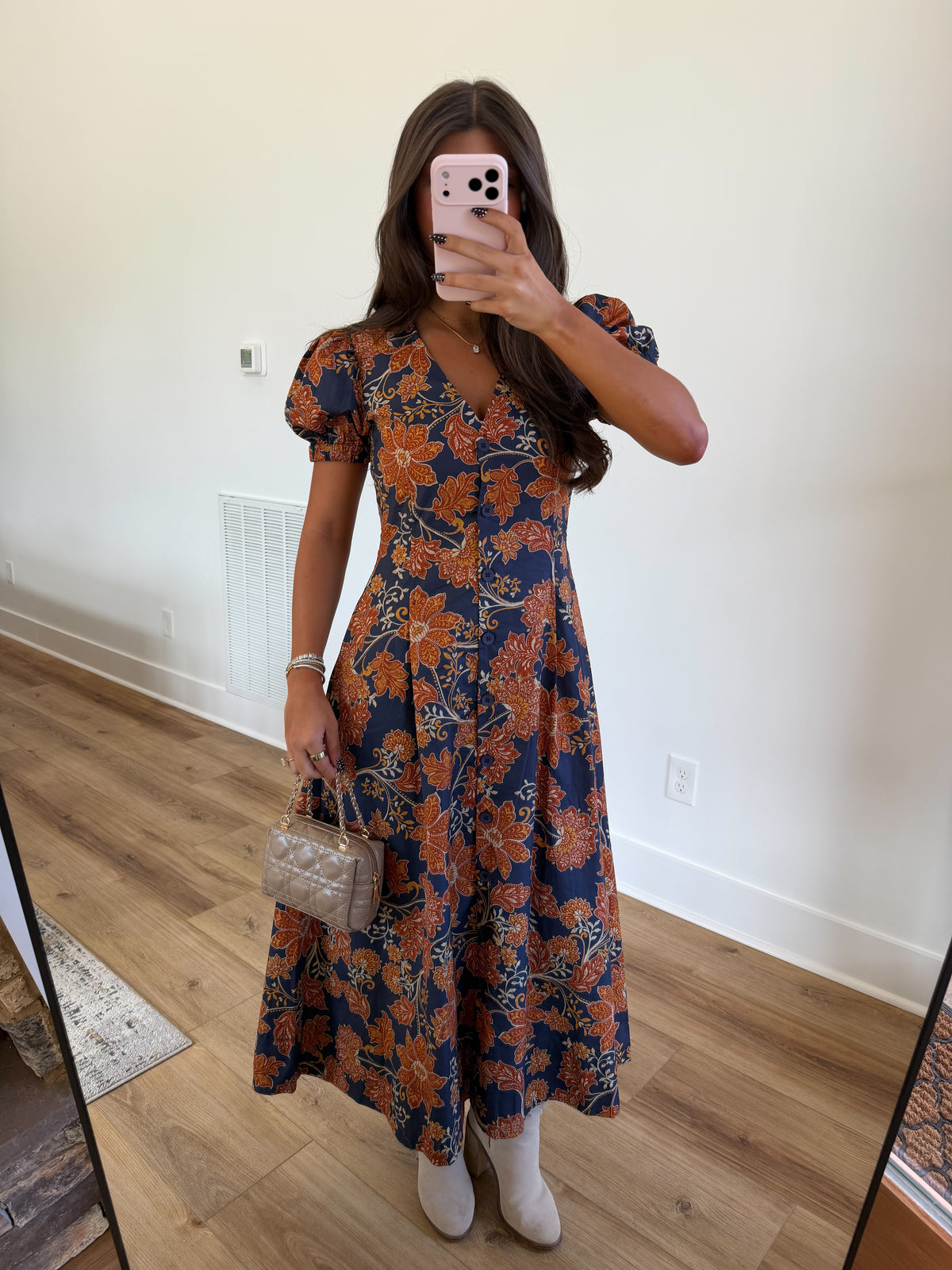 Sienna Floral Midi Dress
