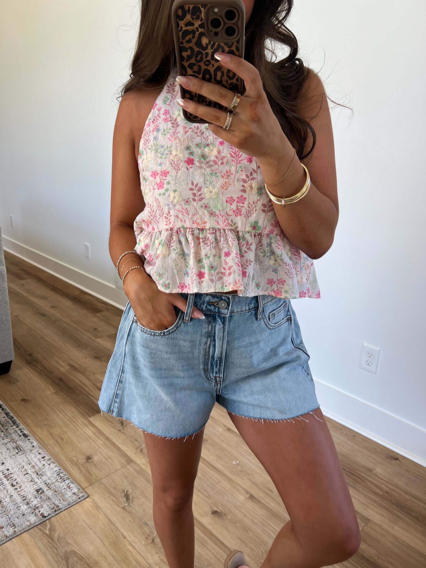 A-Line Denim Shorts