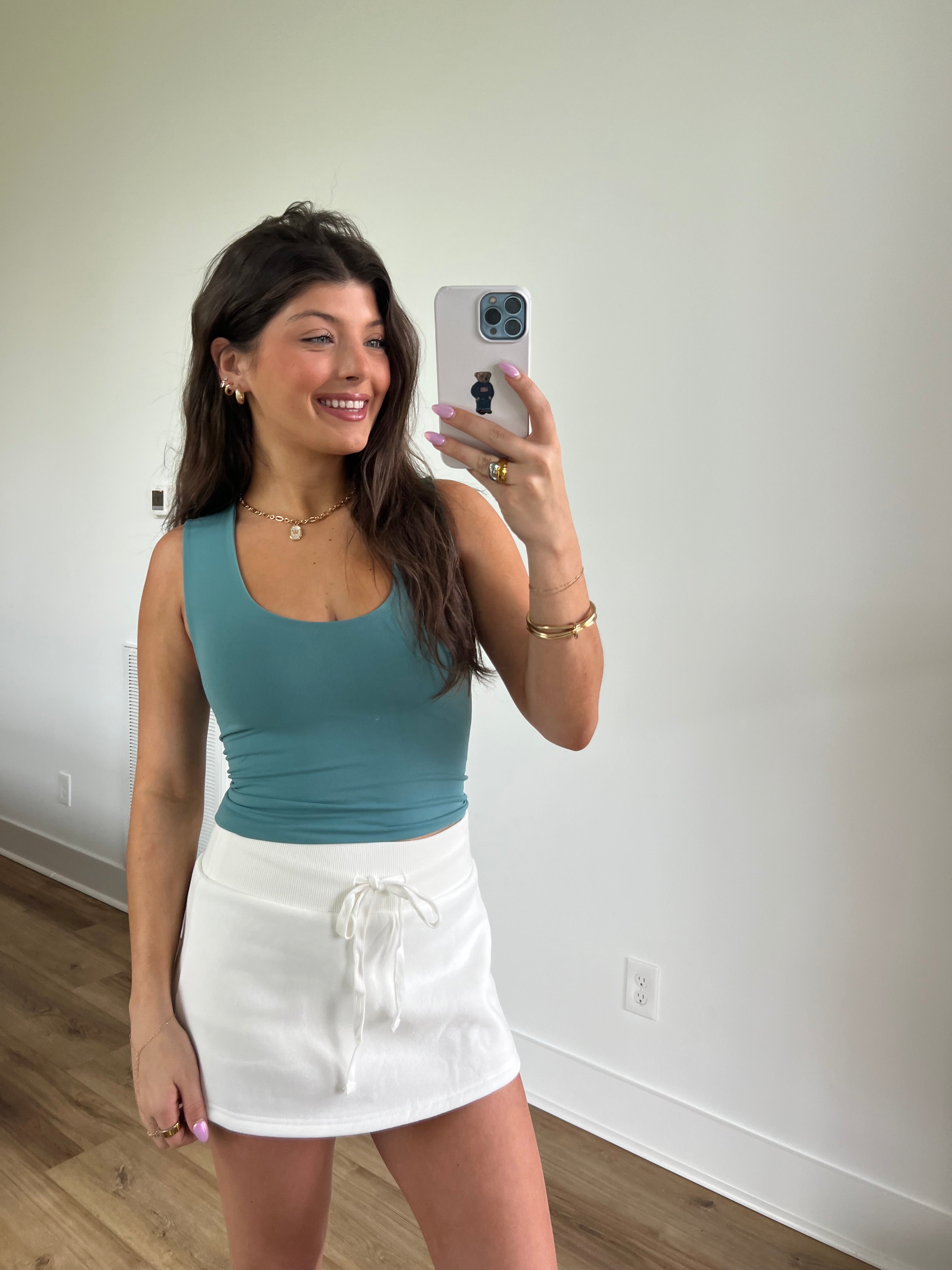 (Aquamarine) Double Lined Seamless Tank