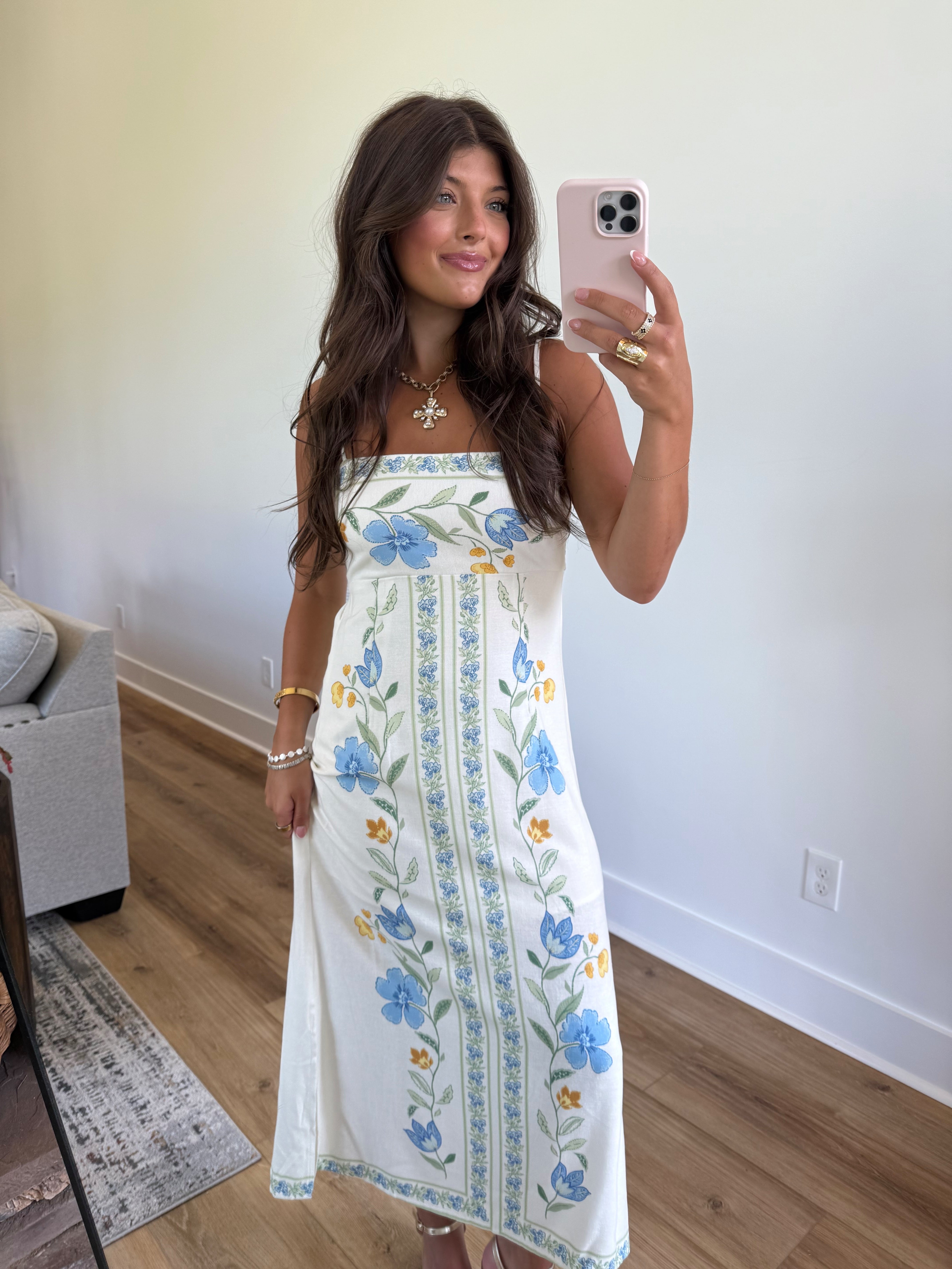 Lex Midi Dress (Blue)