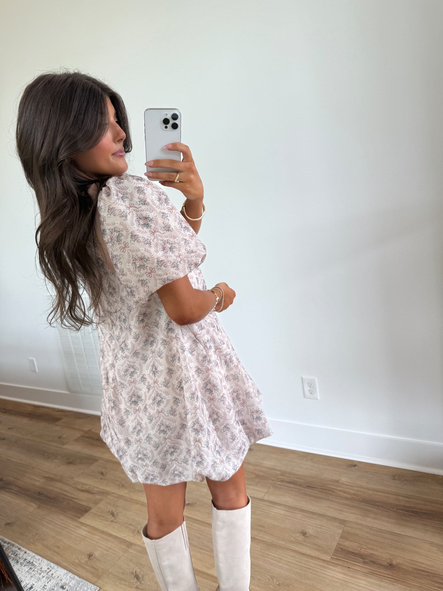 Maple Tied Moments Bubble Dress