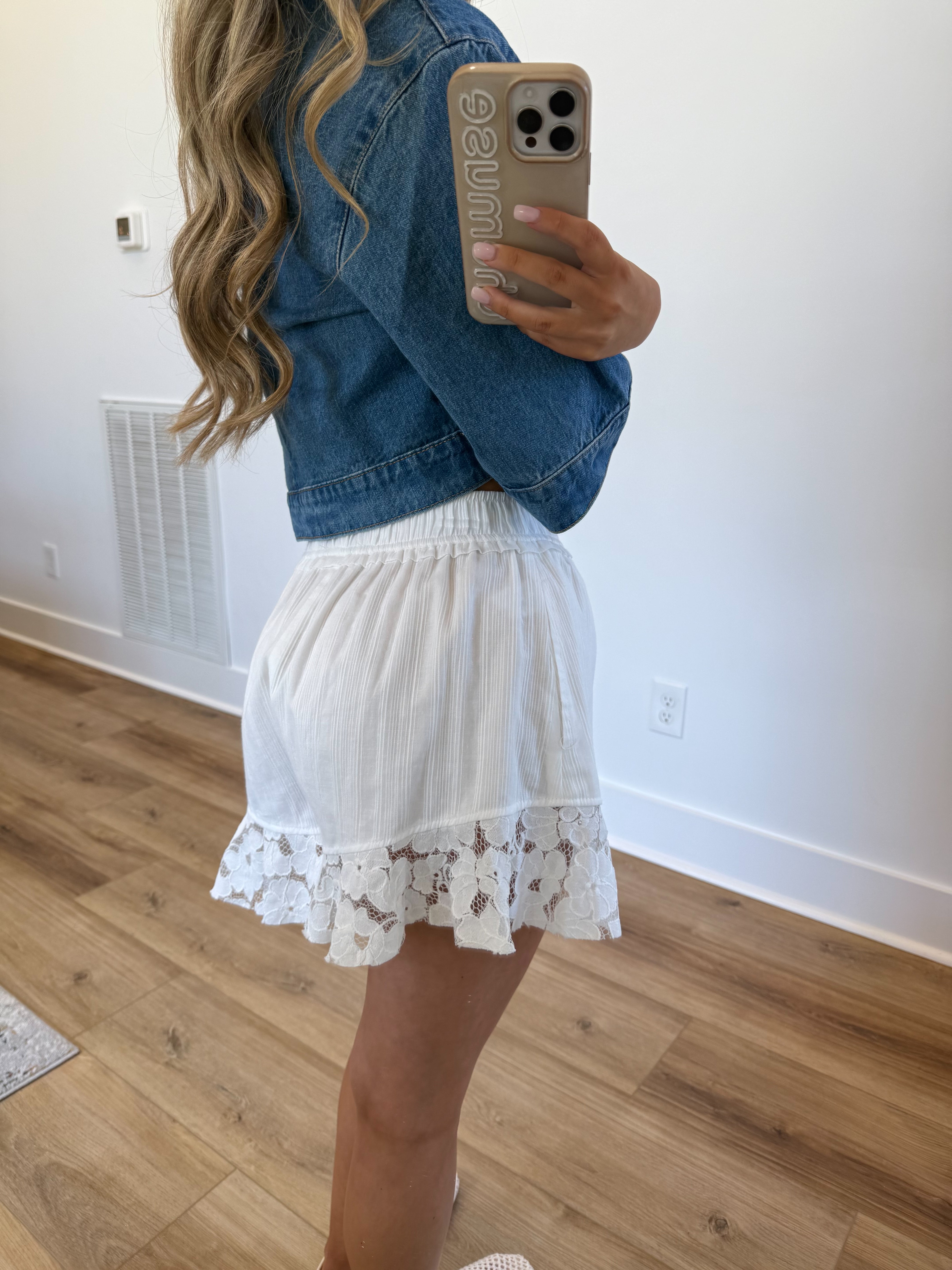 Lace Hem Shorts