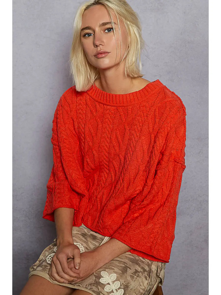 October Knit (Coral)