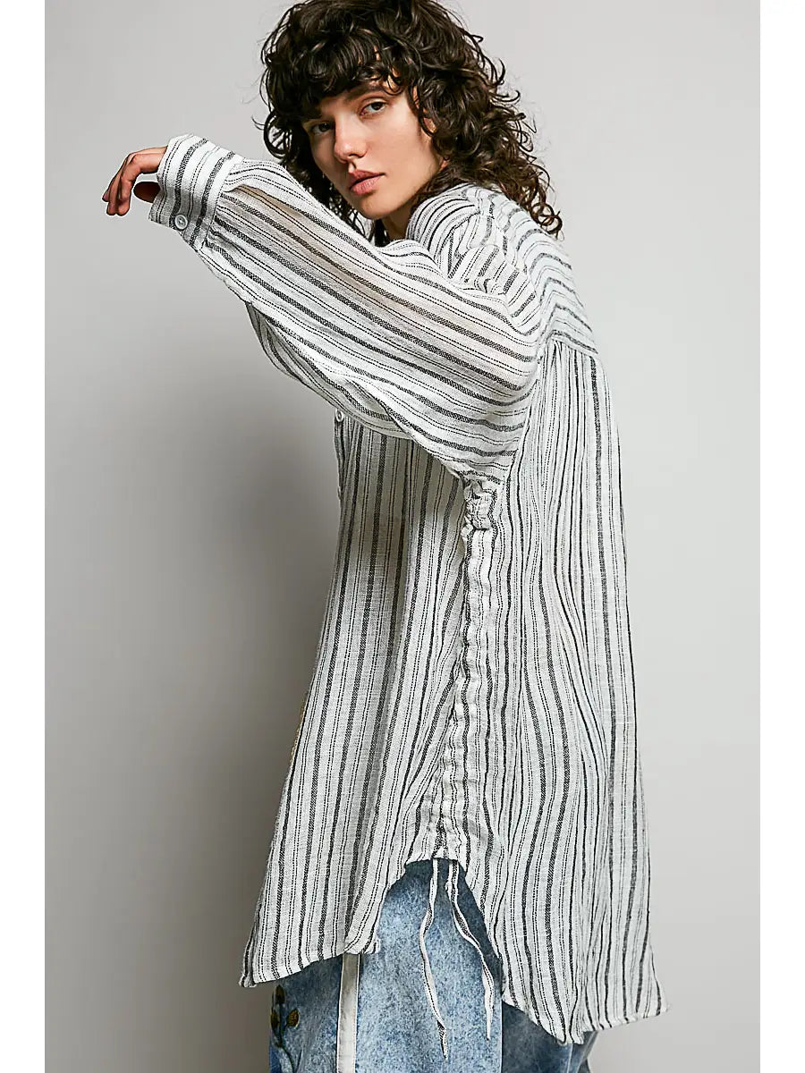 Linen Stripes Blouse