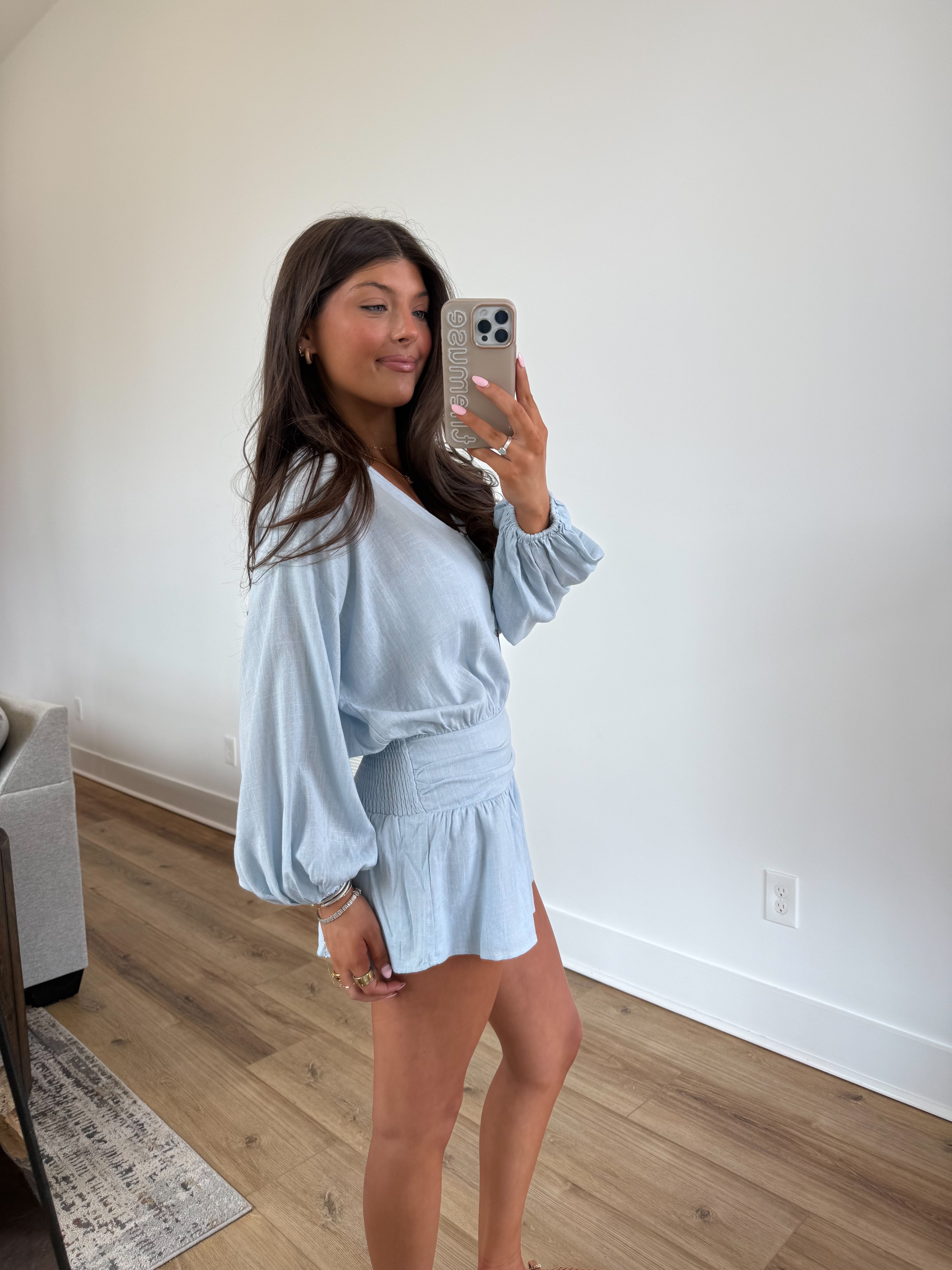 Island Princess Linen Romper