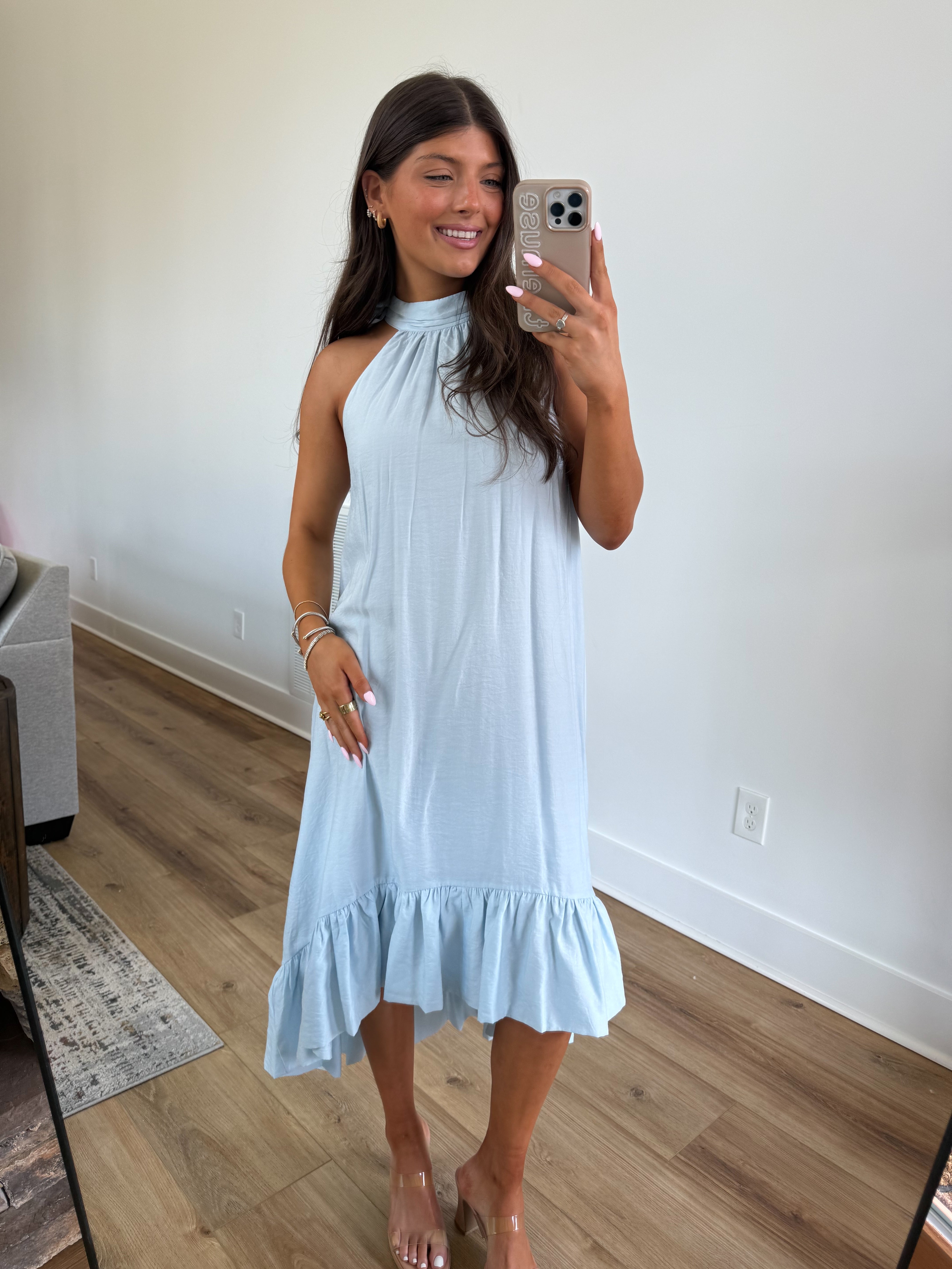 Baby Blue High Low Dress