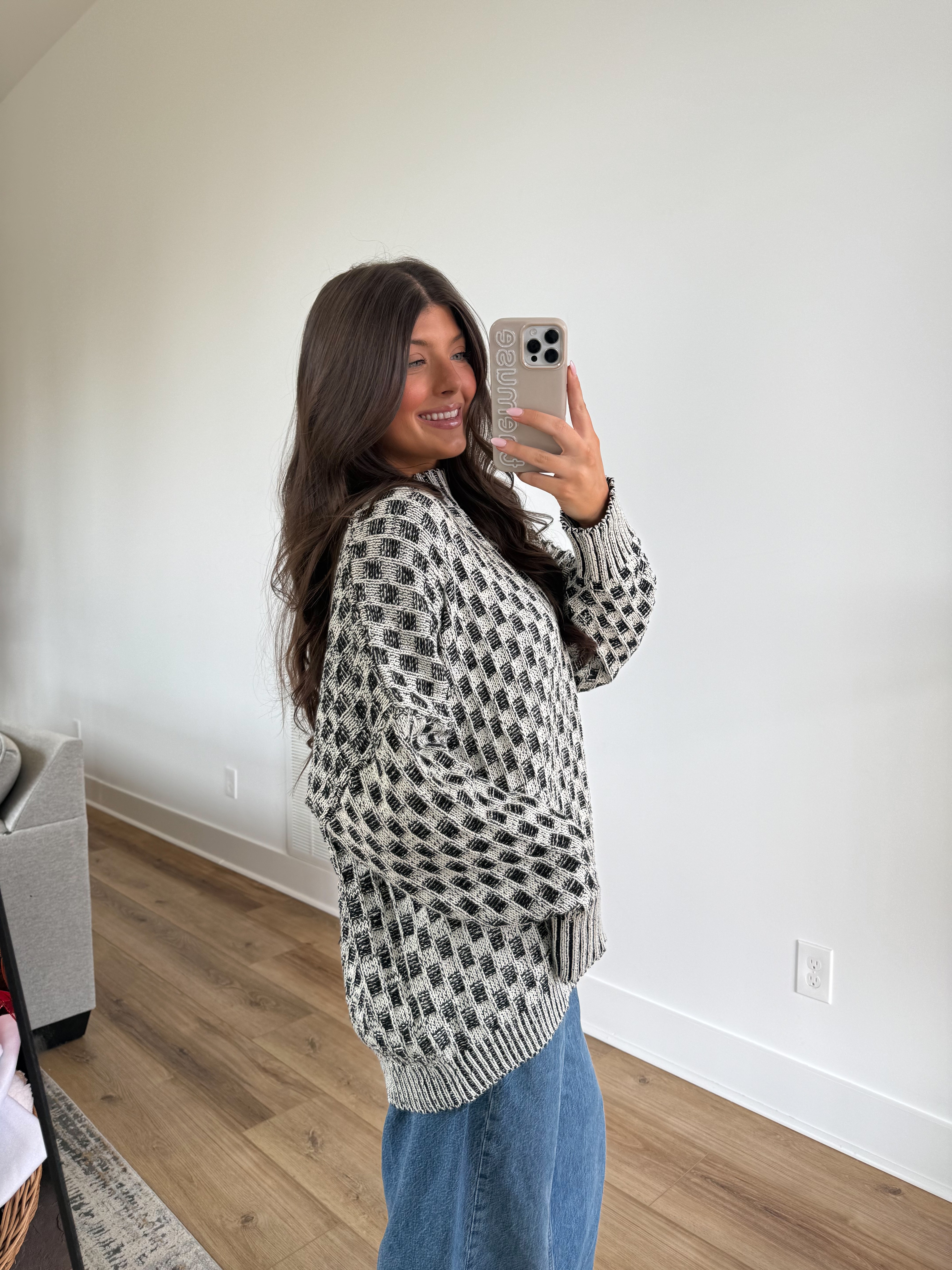 The Contrast Knit Sweater