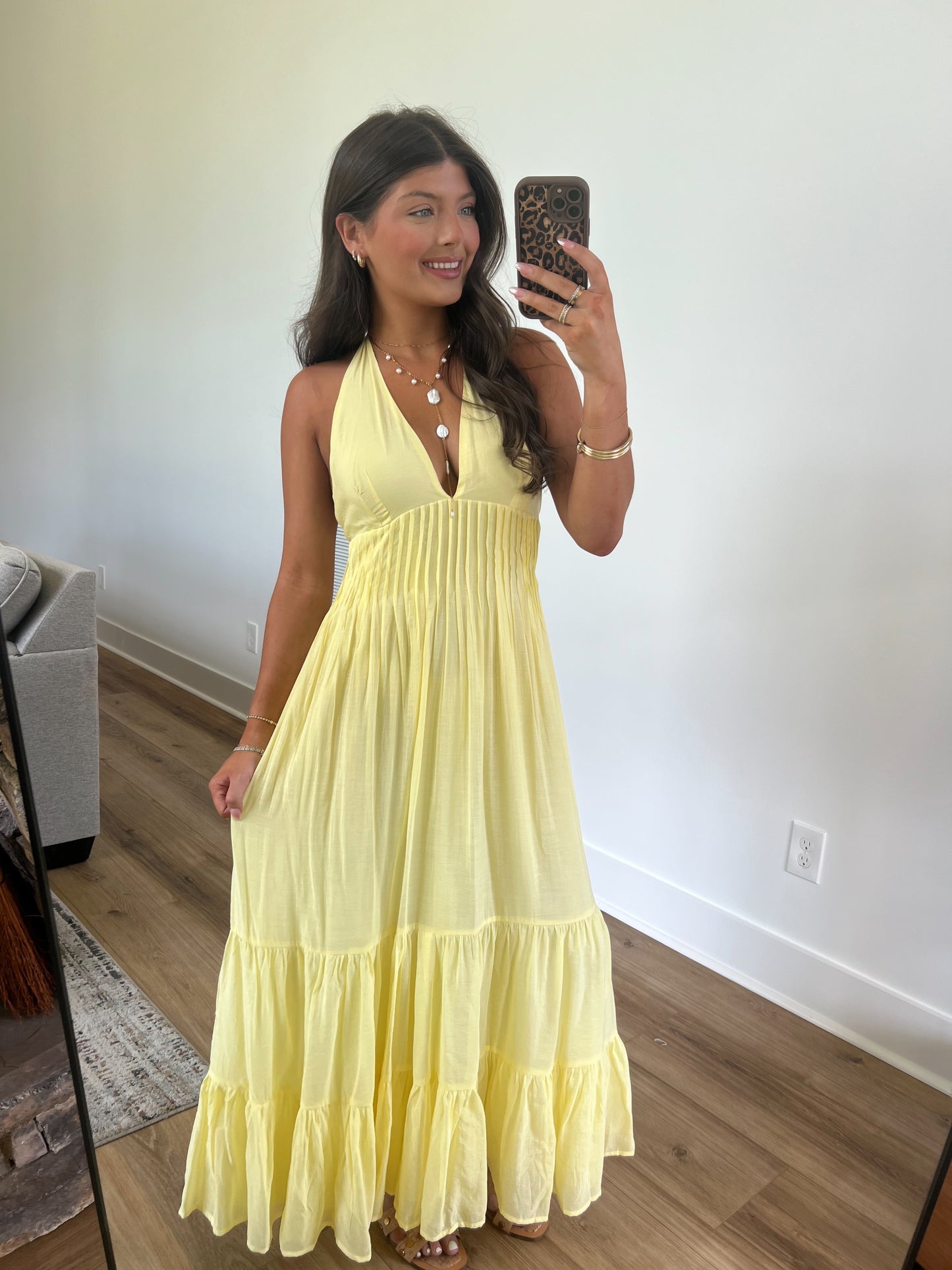 Yellow Summer Romance Maxi Dress