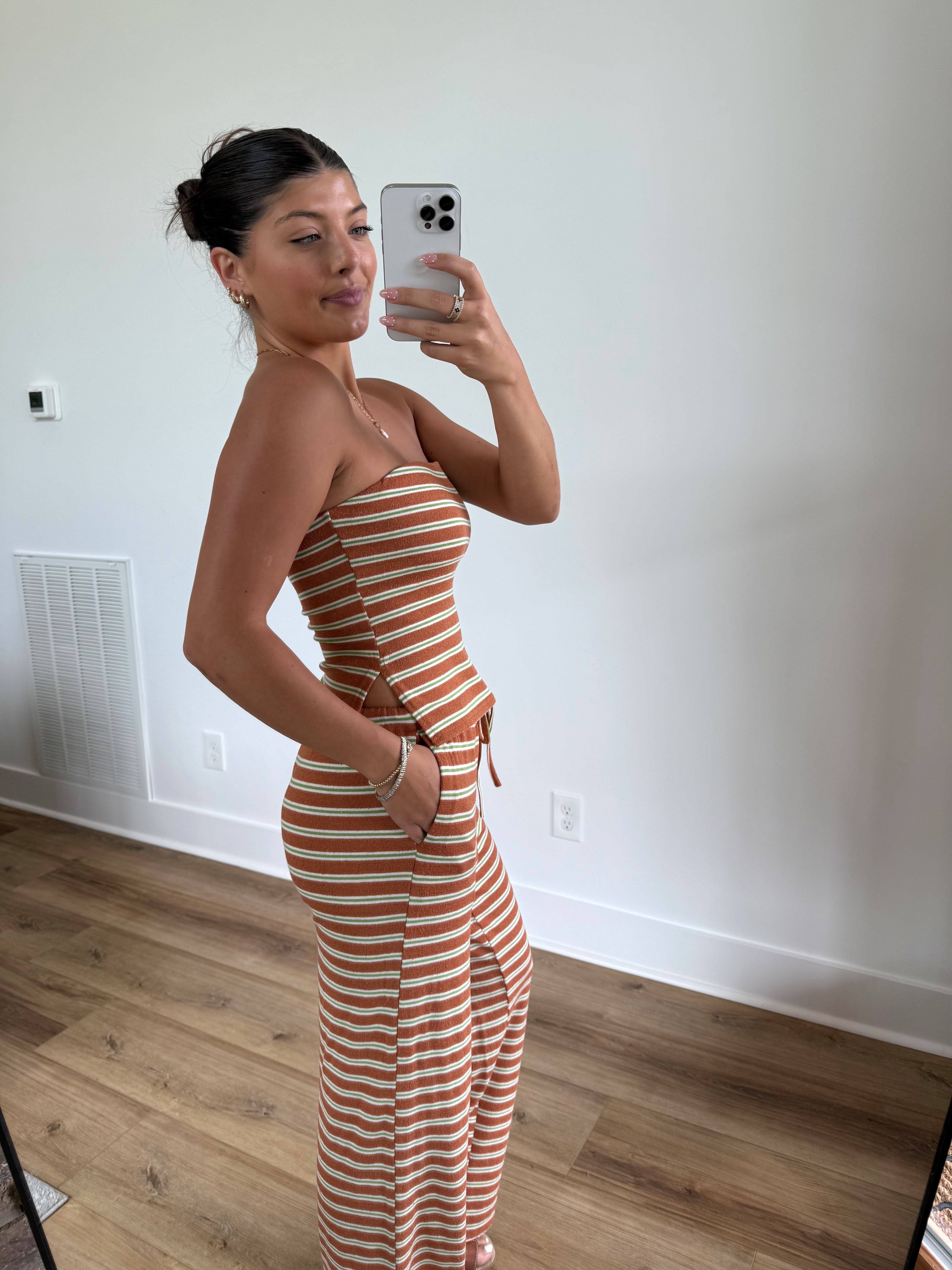 Chai Latte Stripe Set