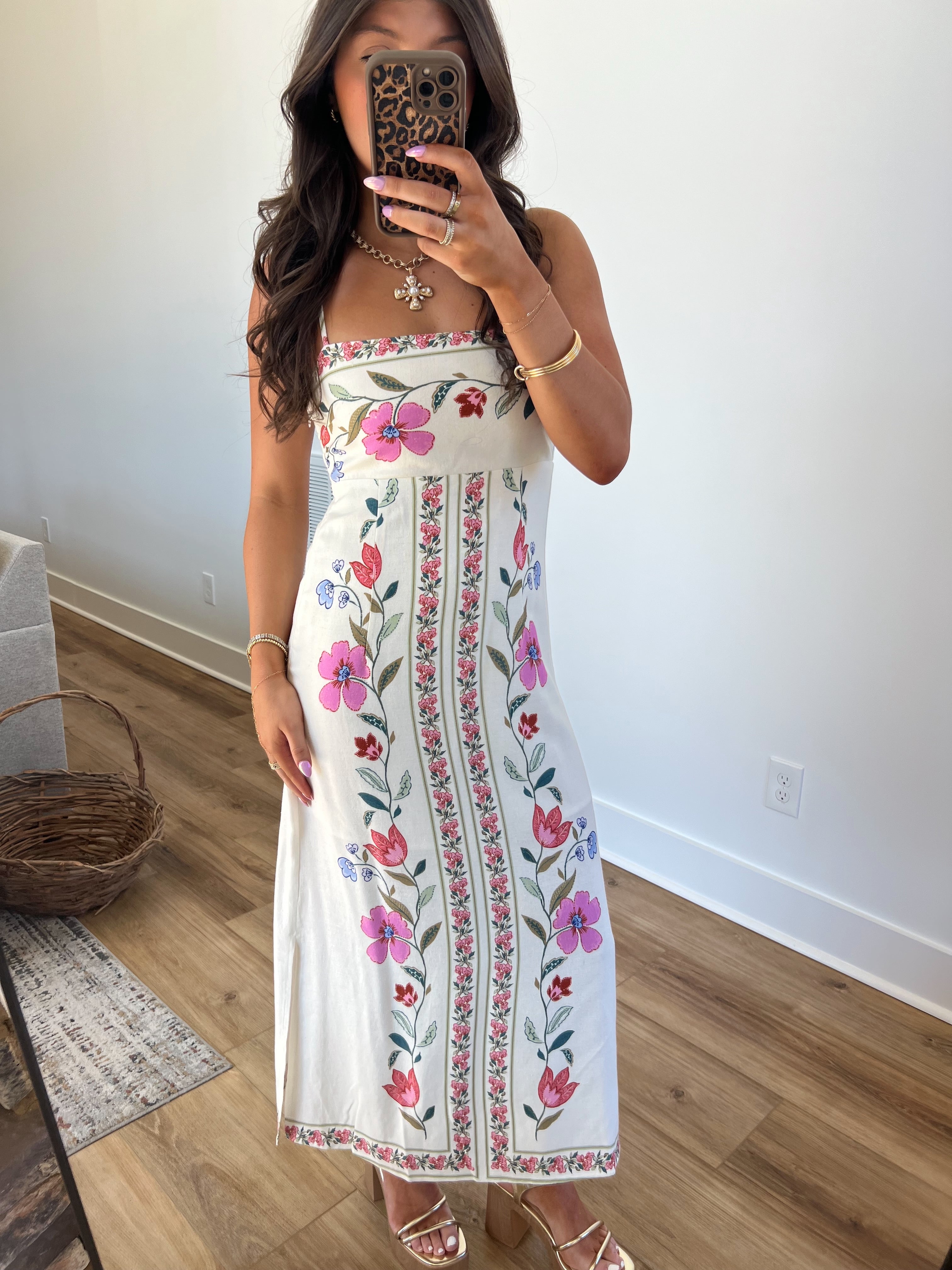 Lex Midi Dress (Pink)