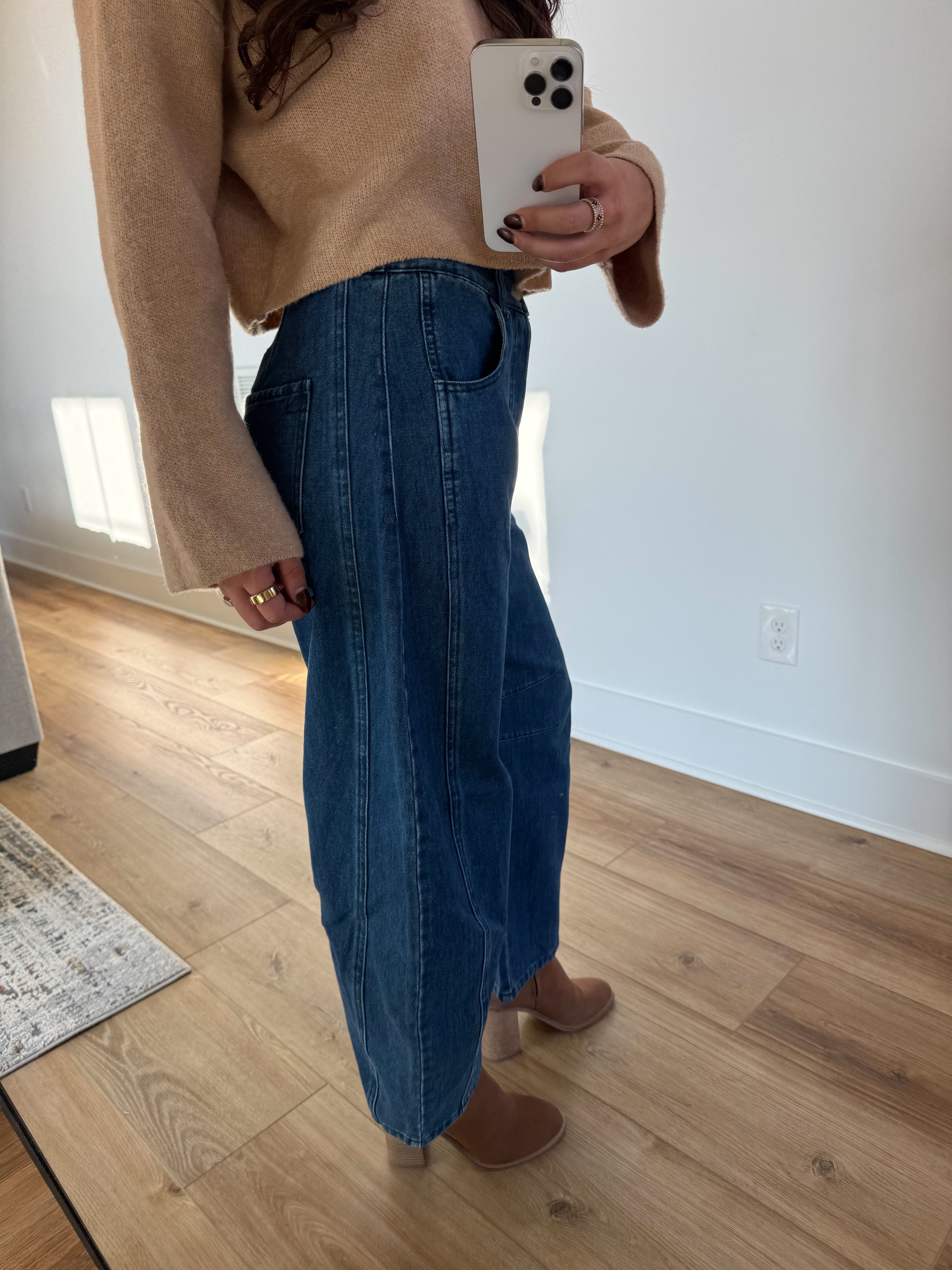 Denim Barrel Jeans