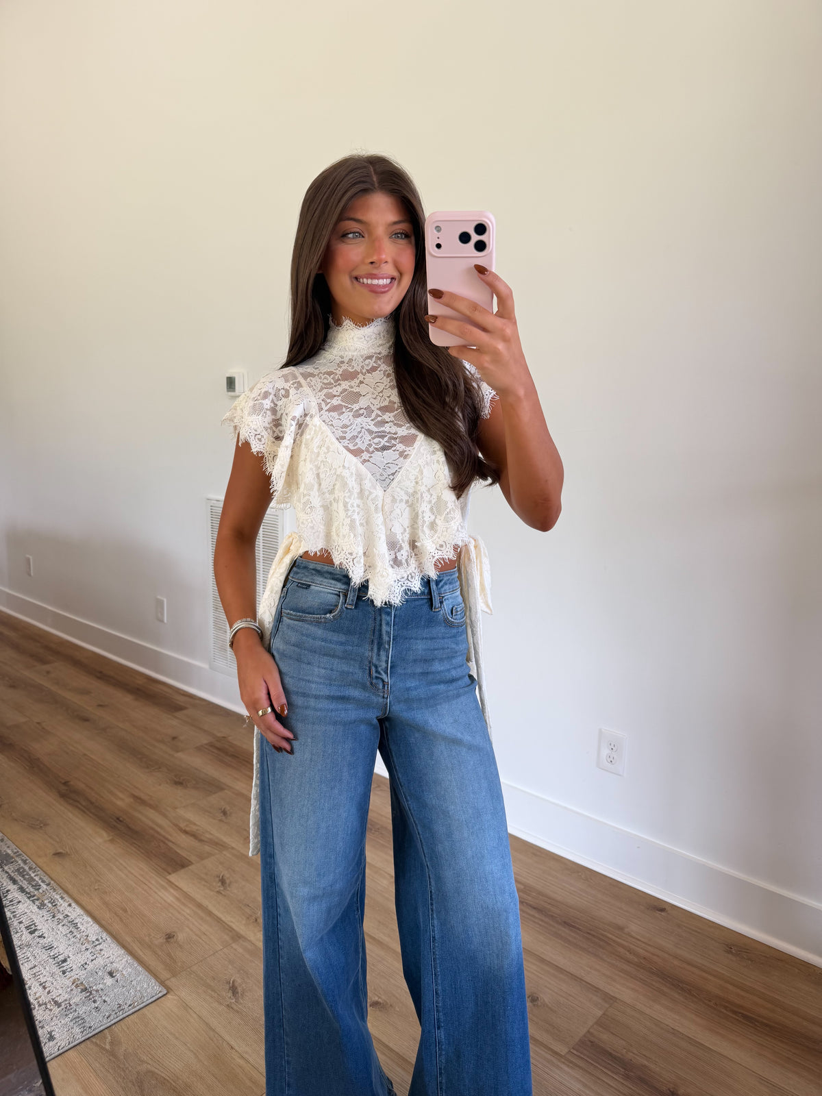 Darling Lace Ruffle Top