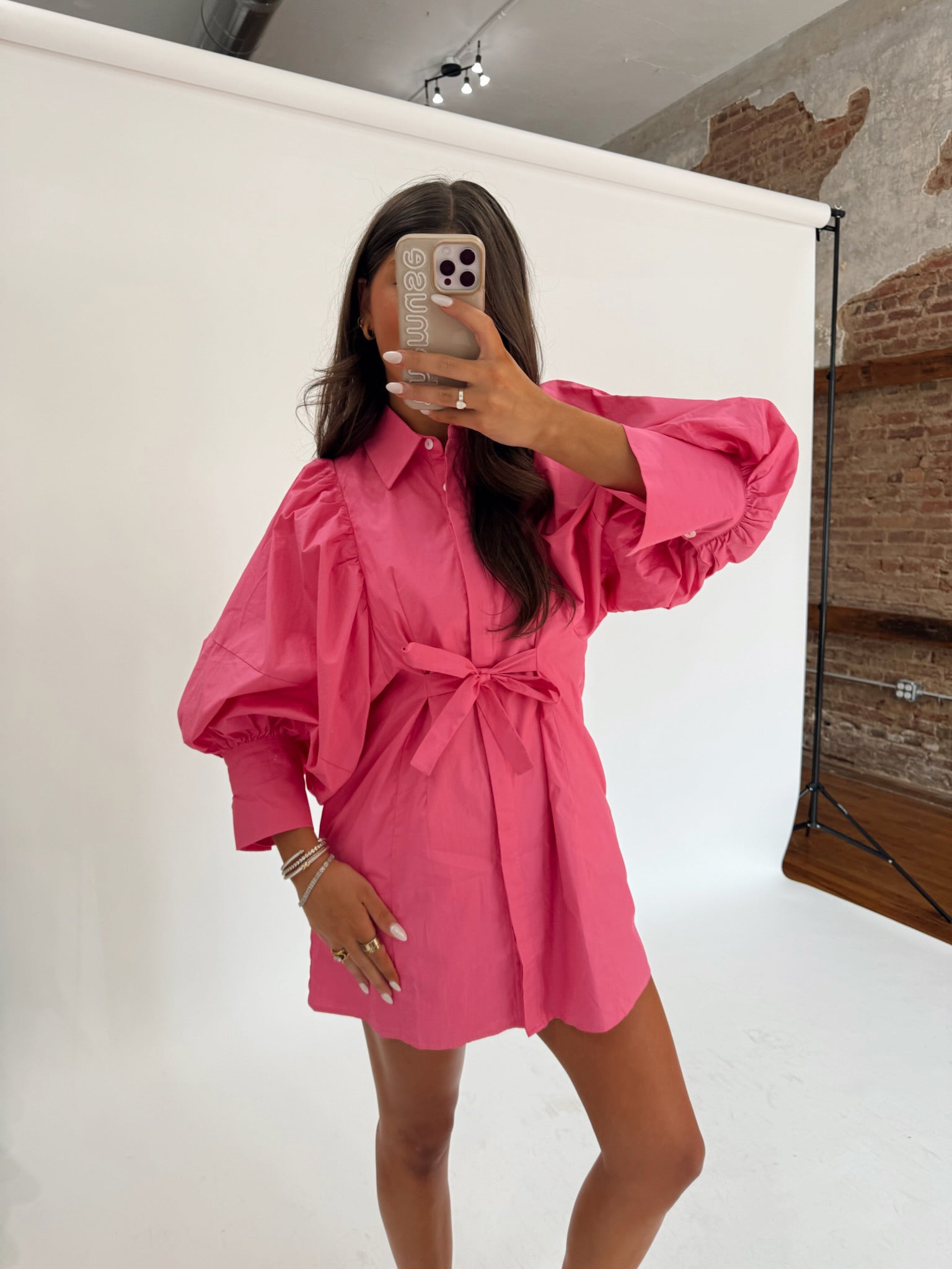 Sunday Morning Dress (Hot Pink)