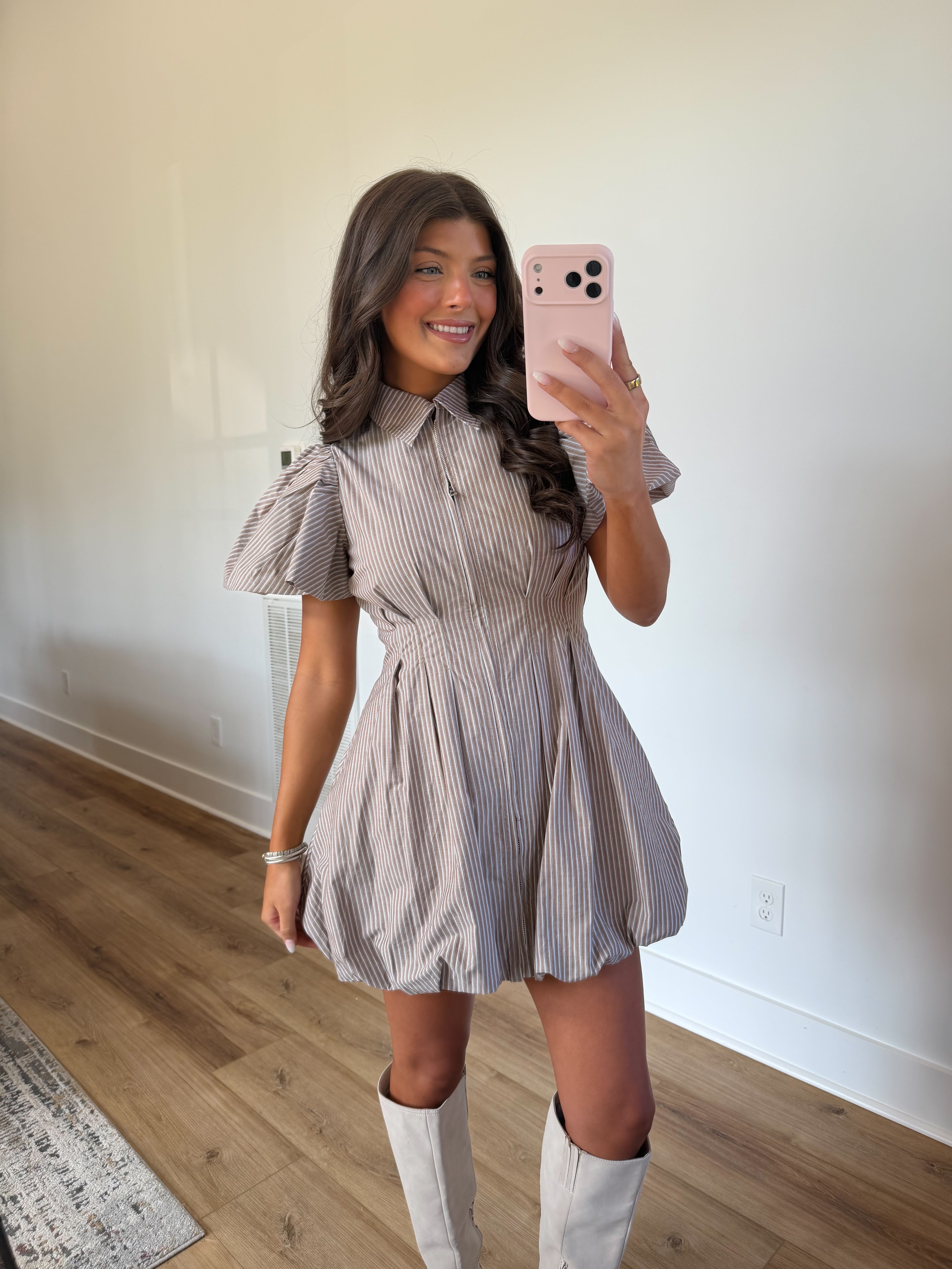 Talen Stripe Mini Dress