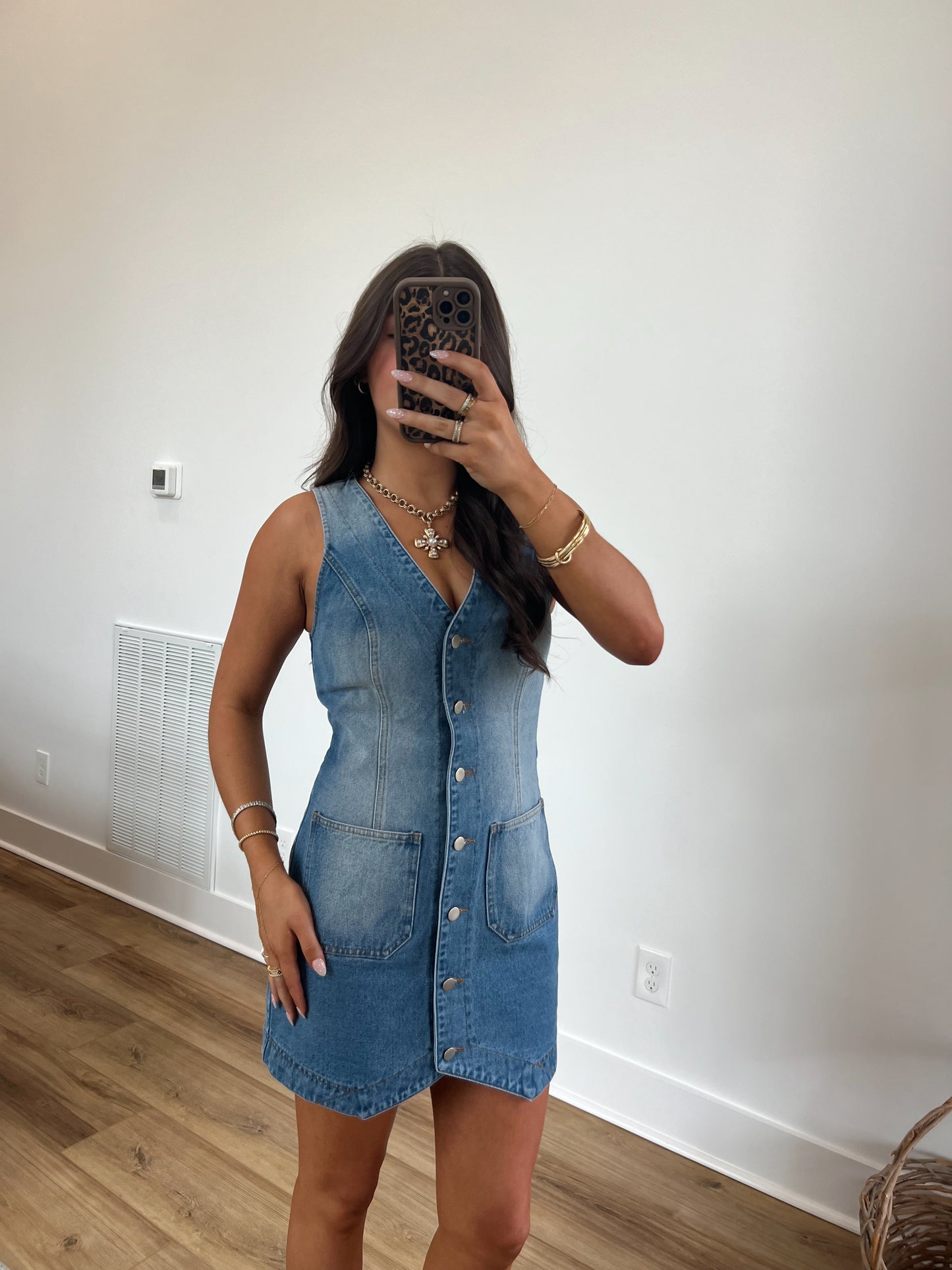 Day Time Denim Mini Dress