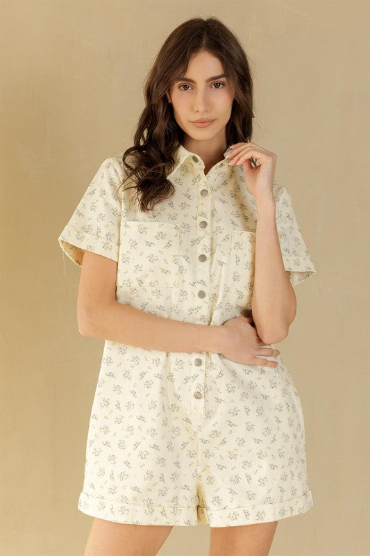 Callie Ditsy Floral Romper