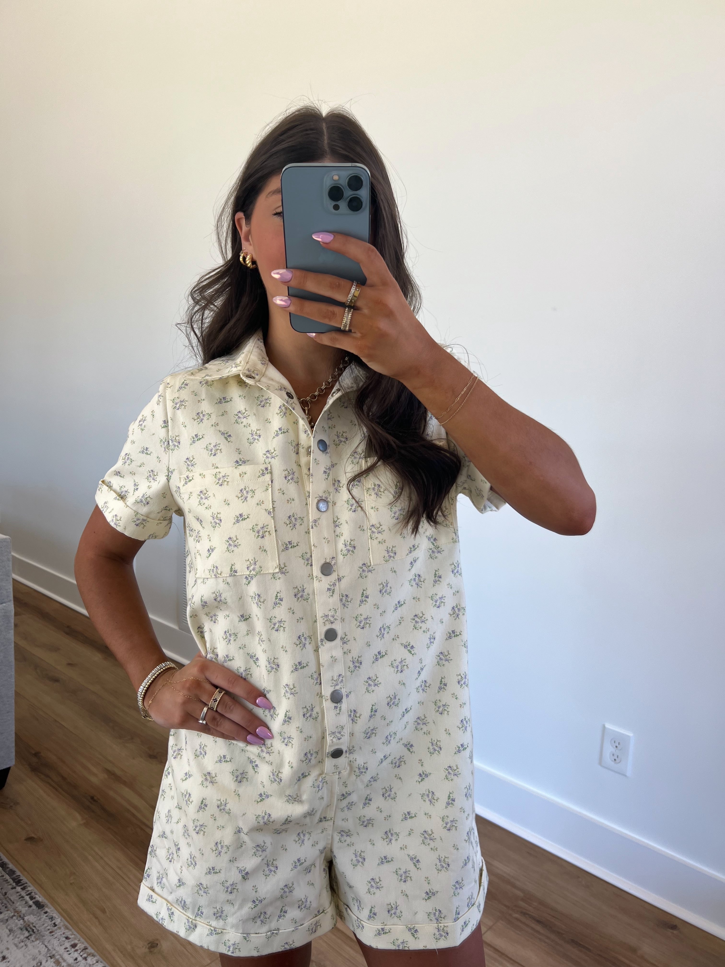 Callie Ditsy Floral Romper