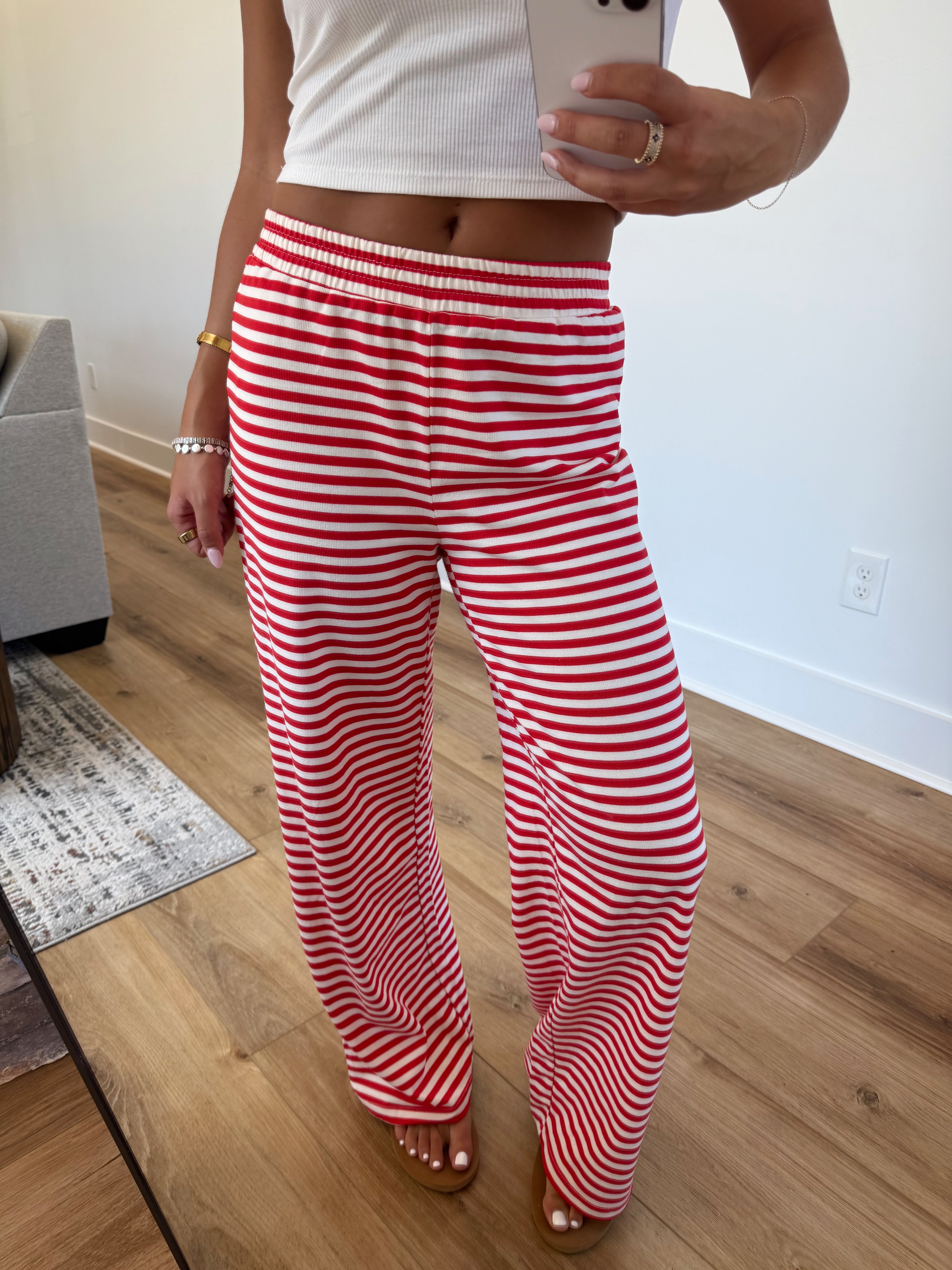 Cherry Stripe Lounge Pants