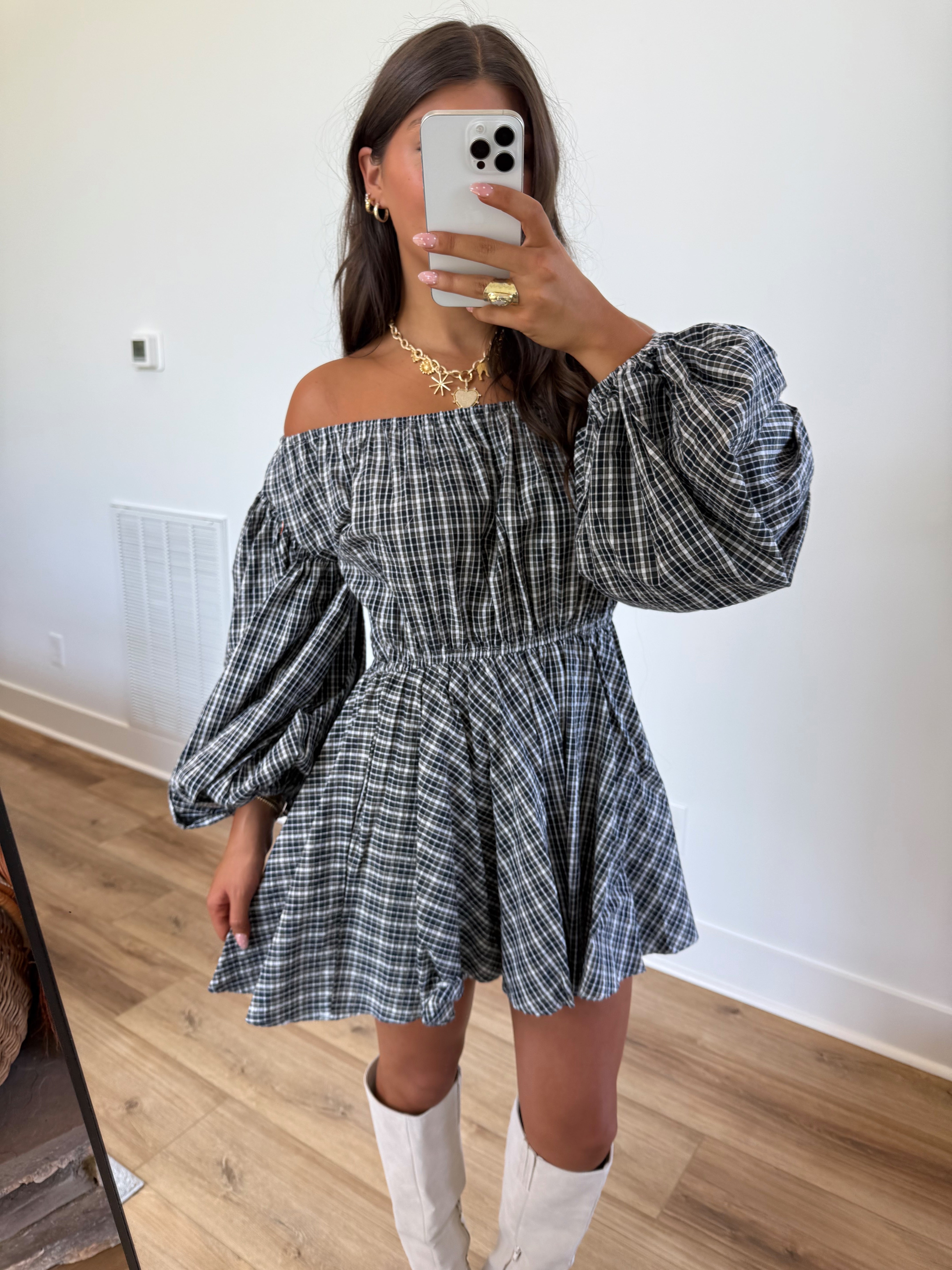 Pumpkin Patch Plaid Dress
