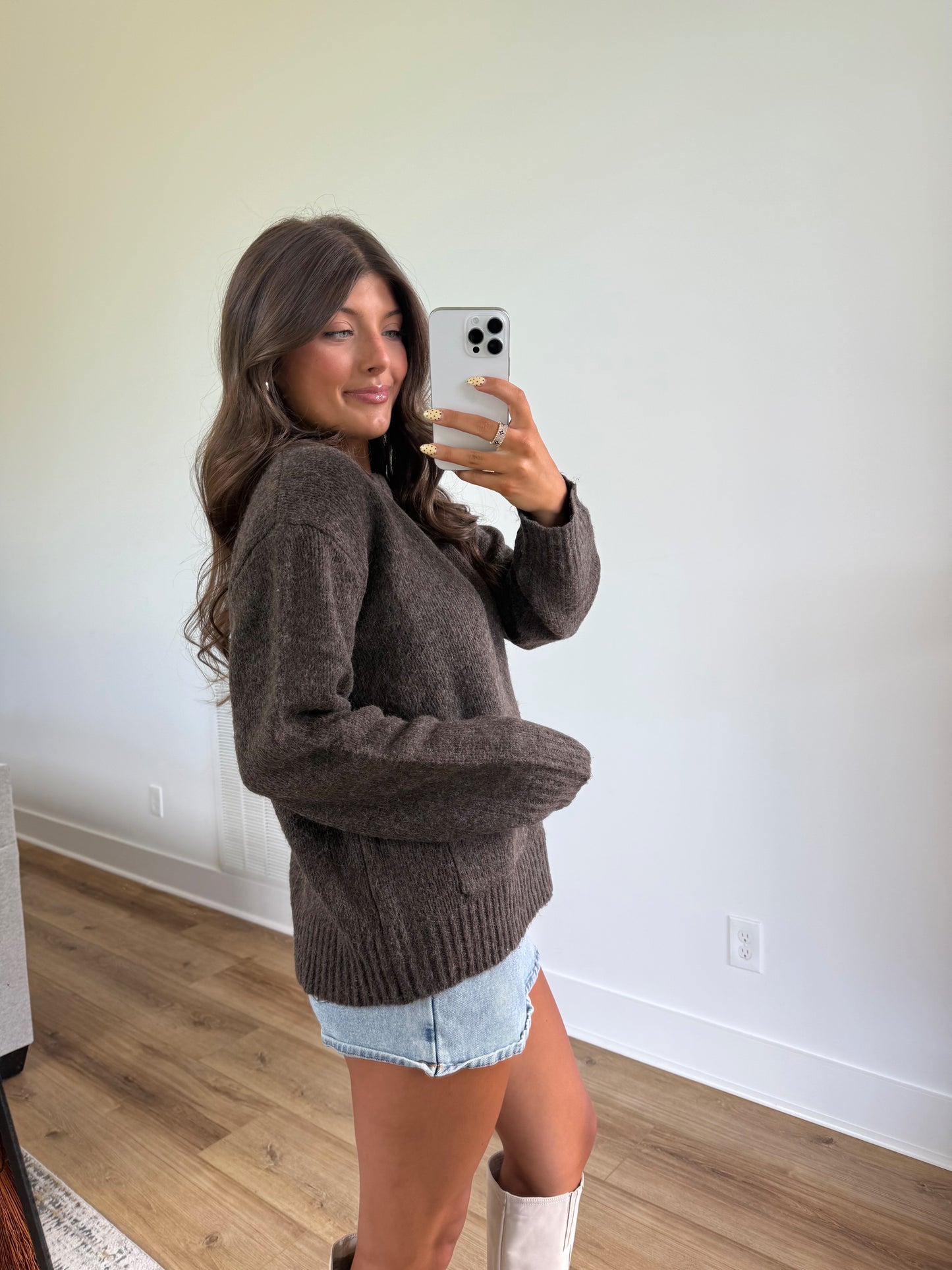Snuggle Up Sweater (Dark Brown)