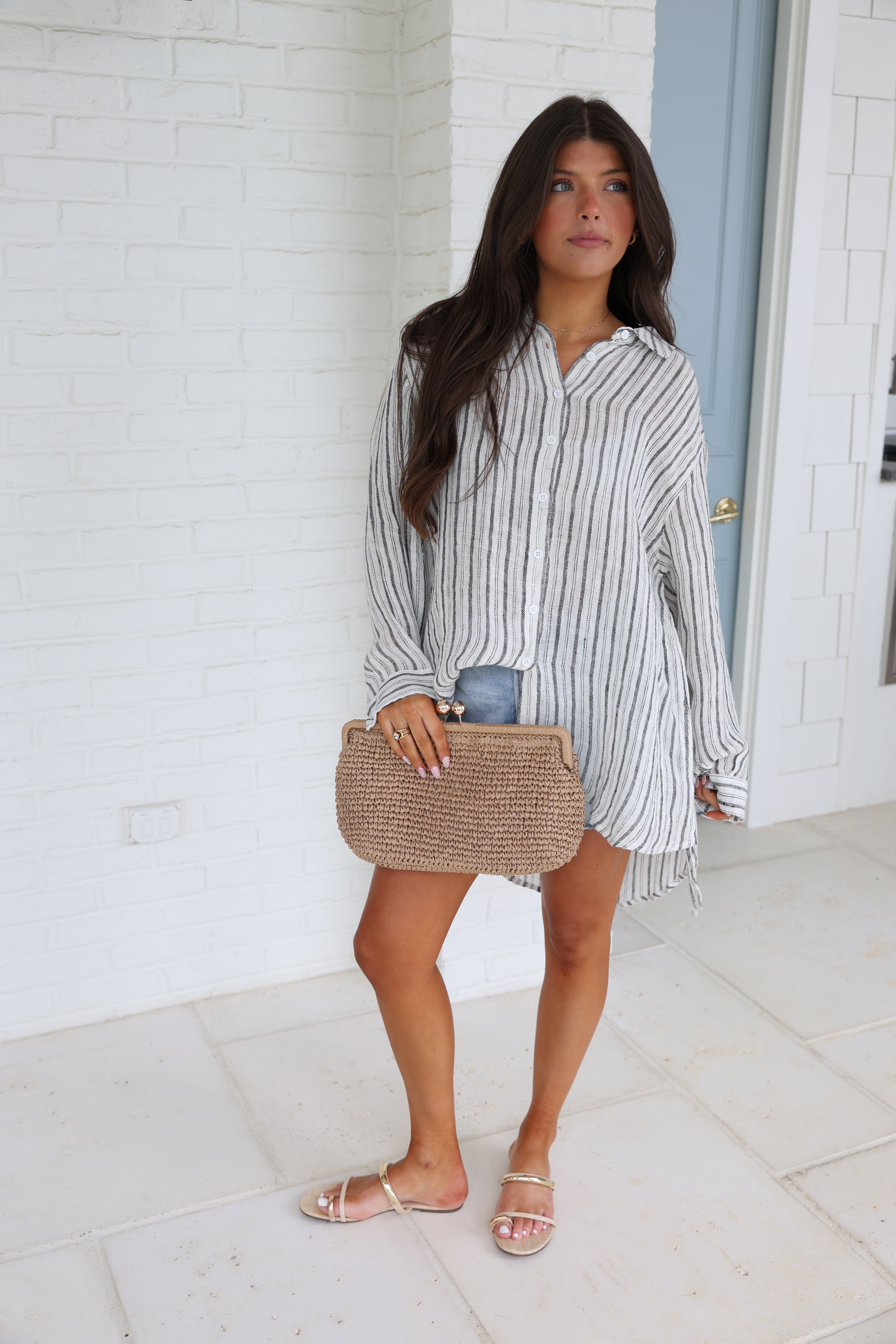 Linen Stripes Blouse