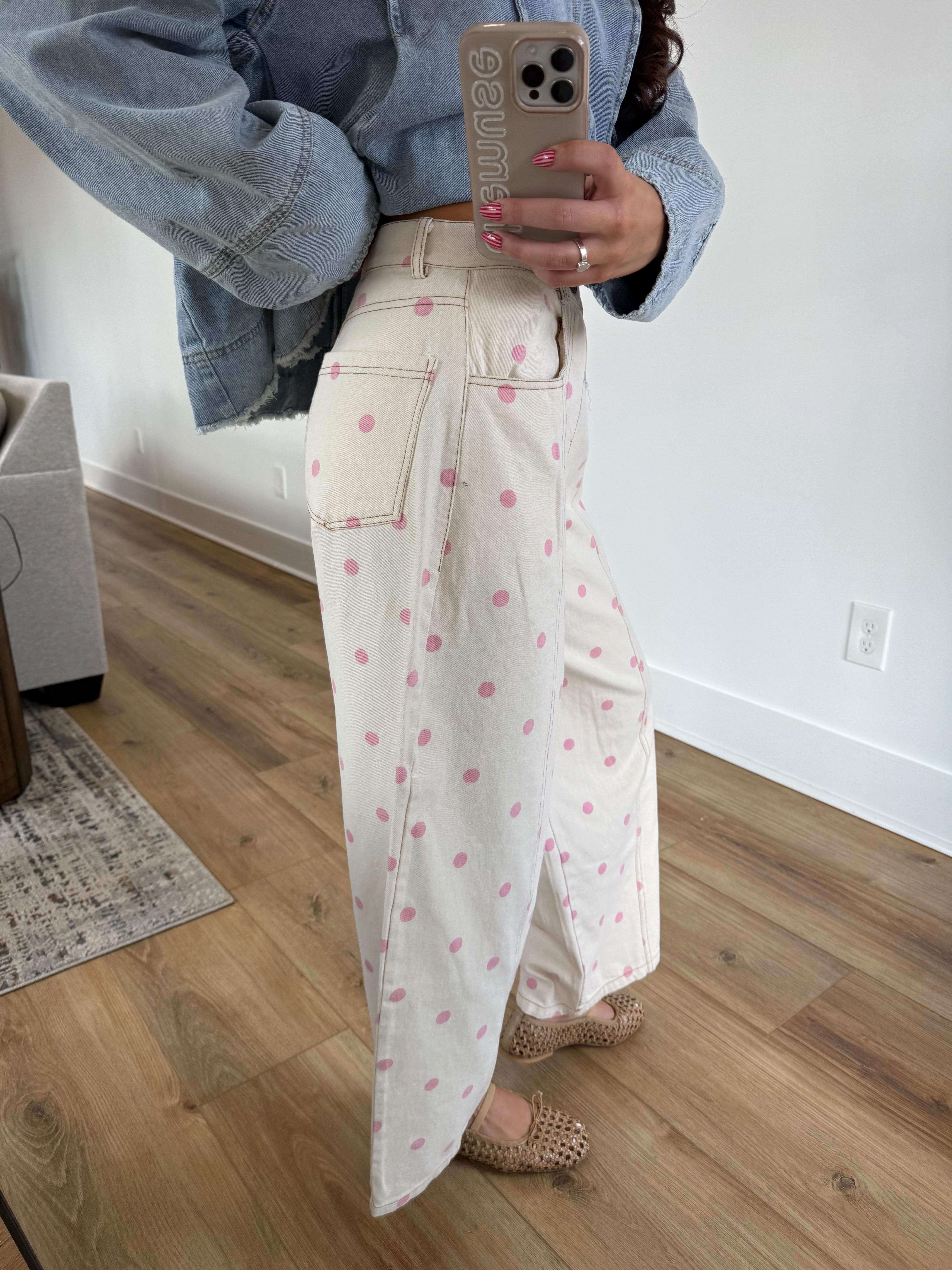 The Polly Barrel Jean (Pink)
